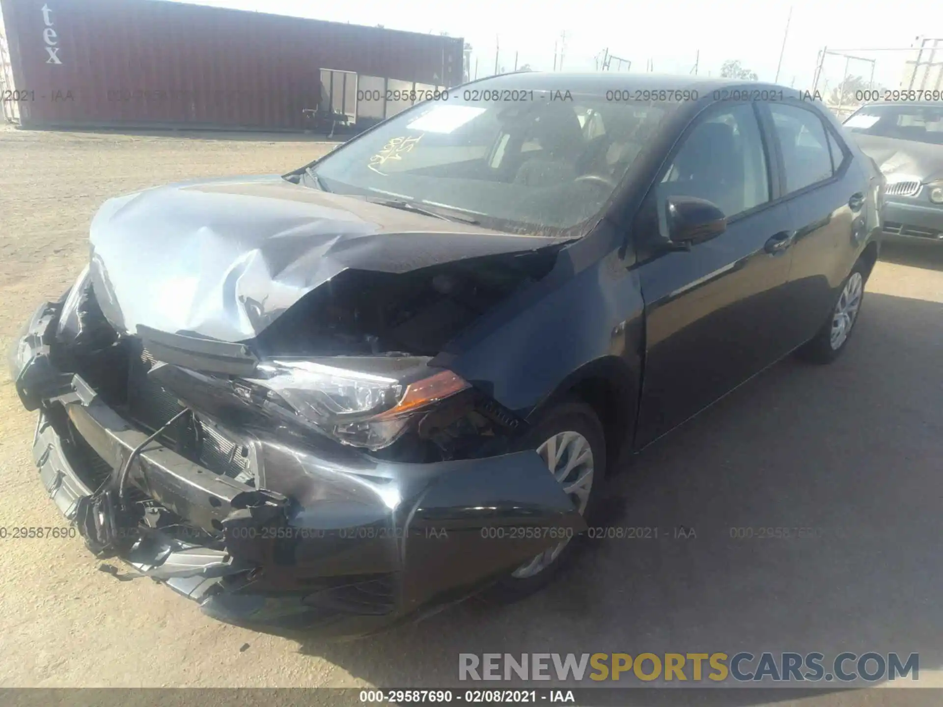 2 Photograph of a damaged car 5YFBURHEXKP933494 TOYOTA COROLLA 2019