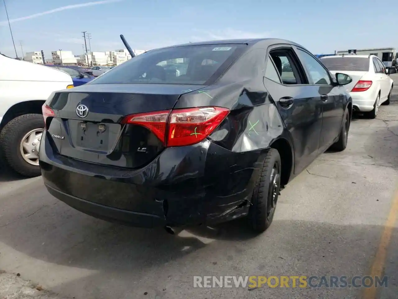 4 Photograph of a damaged car 5YFBURHEXKP933706 TOYOTA COROLLA 2019