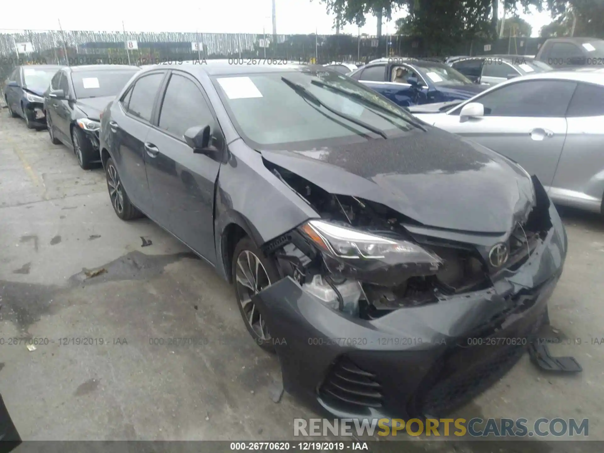 1 Photograph of a damaged car 5YFBURHEXKP934290 TOYOTA COROLLA 2019