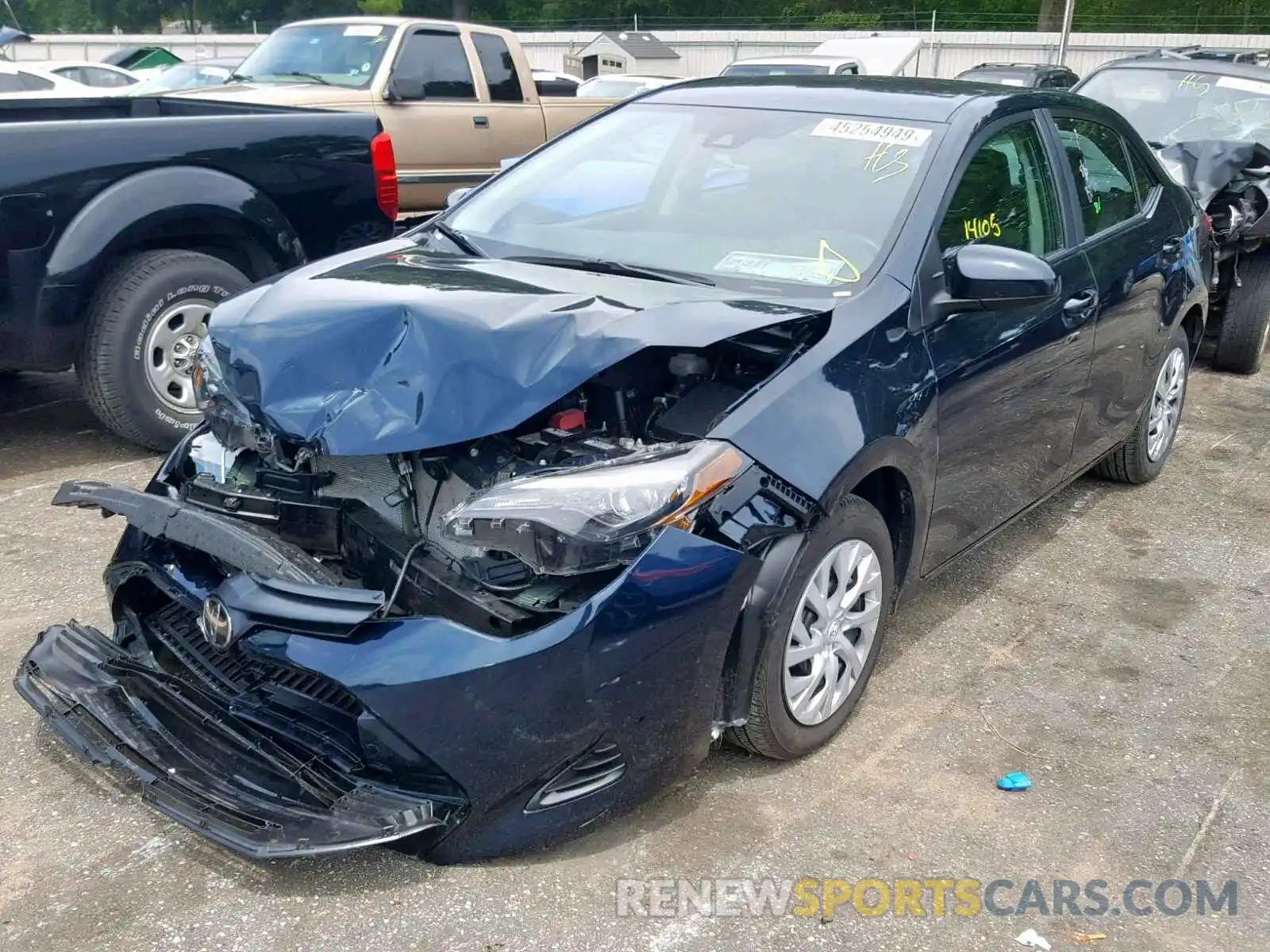 2 Photograph of a damaged car 5YFBURHEXKP934452 TOYOTA COROLLA 2019