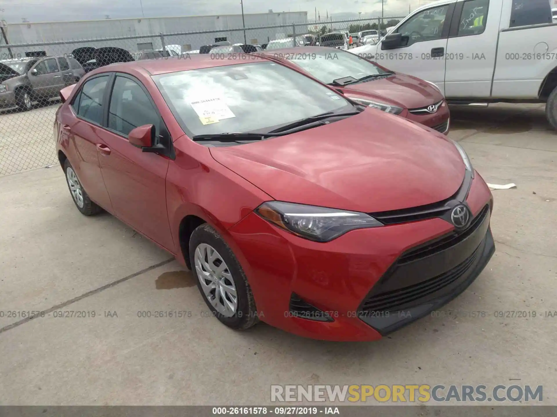 1 Photograph of a damaged car 5YFBURHEXKP934631 TOYOTA COROLLA 2019