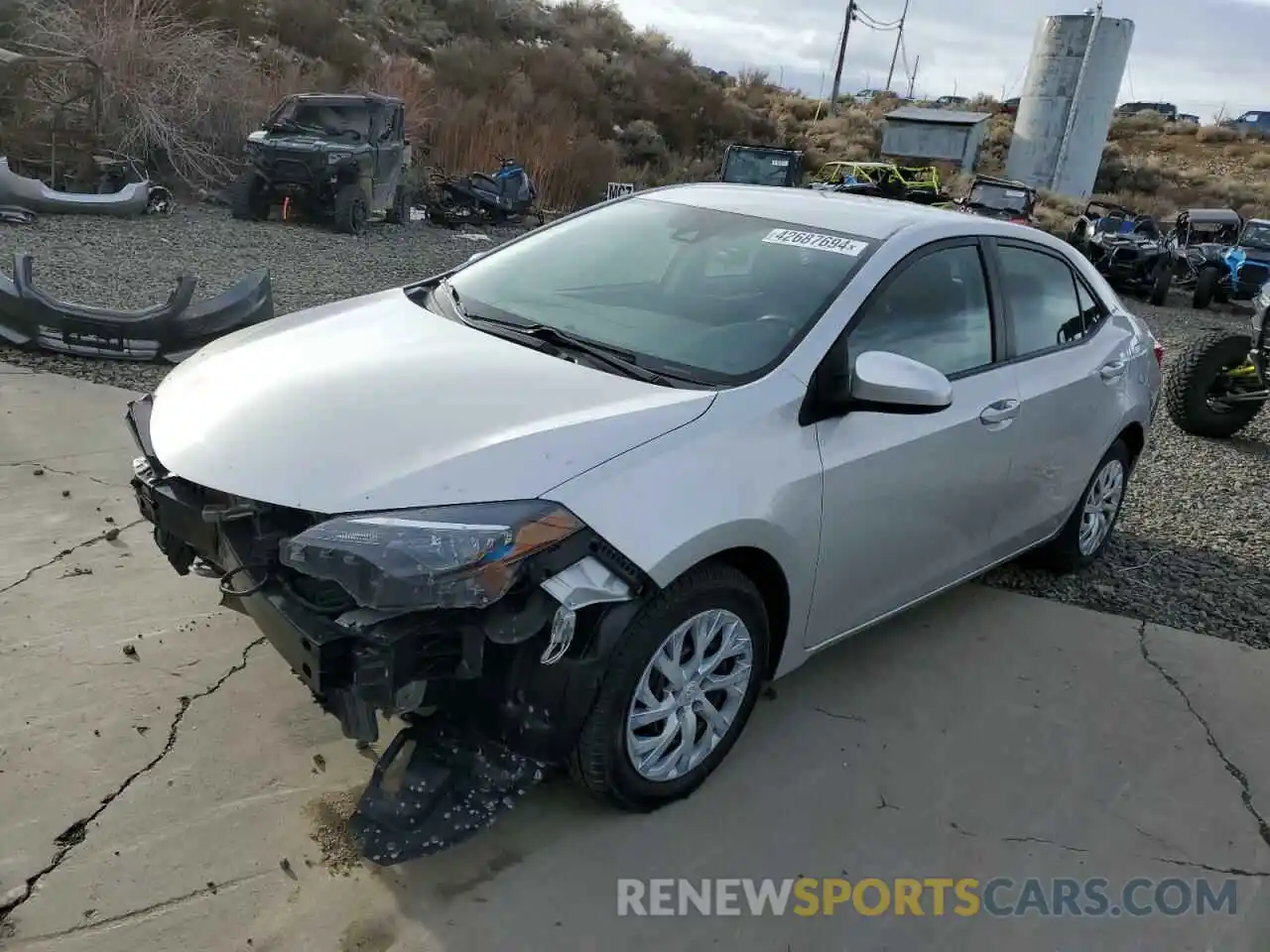 1 Photograph of a damaged car 5YFBURHEXKP935116 TOYOTA COROLLA 2019