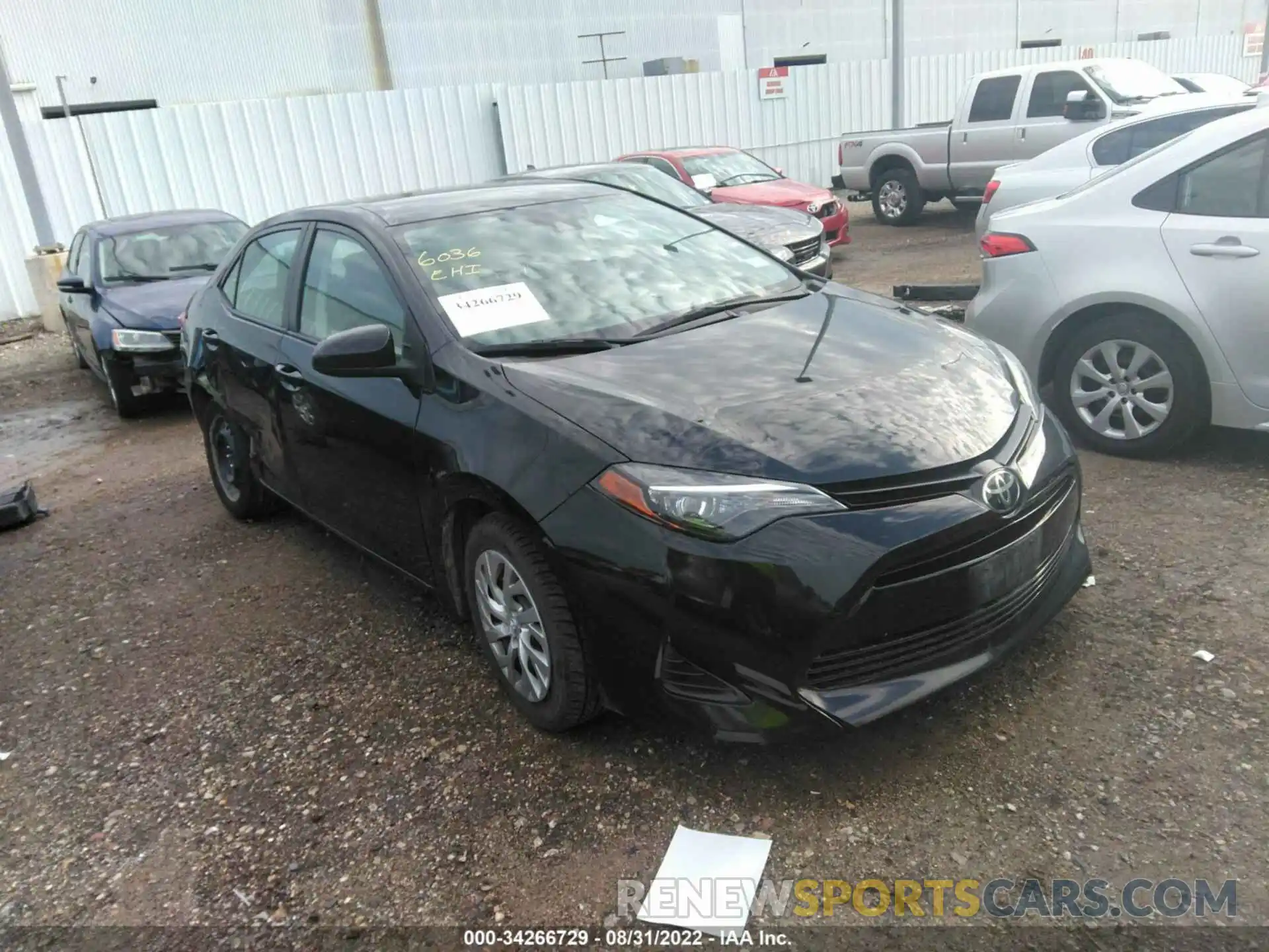 1 Photograph of a damaged car 5YFBURHEXKP935181 TOYOTA COROLLA 2019