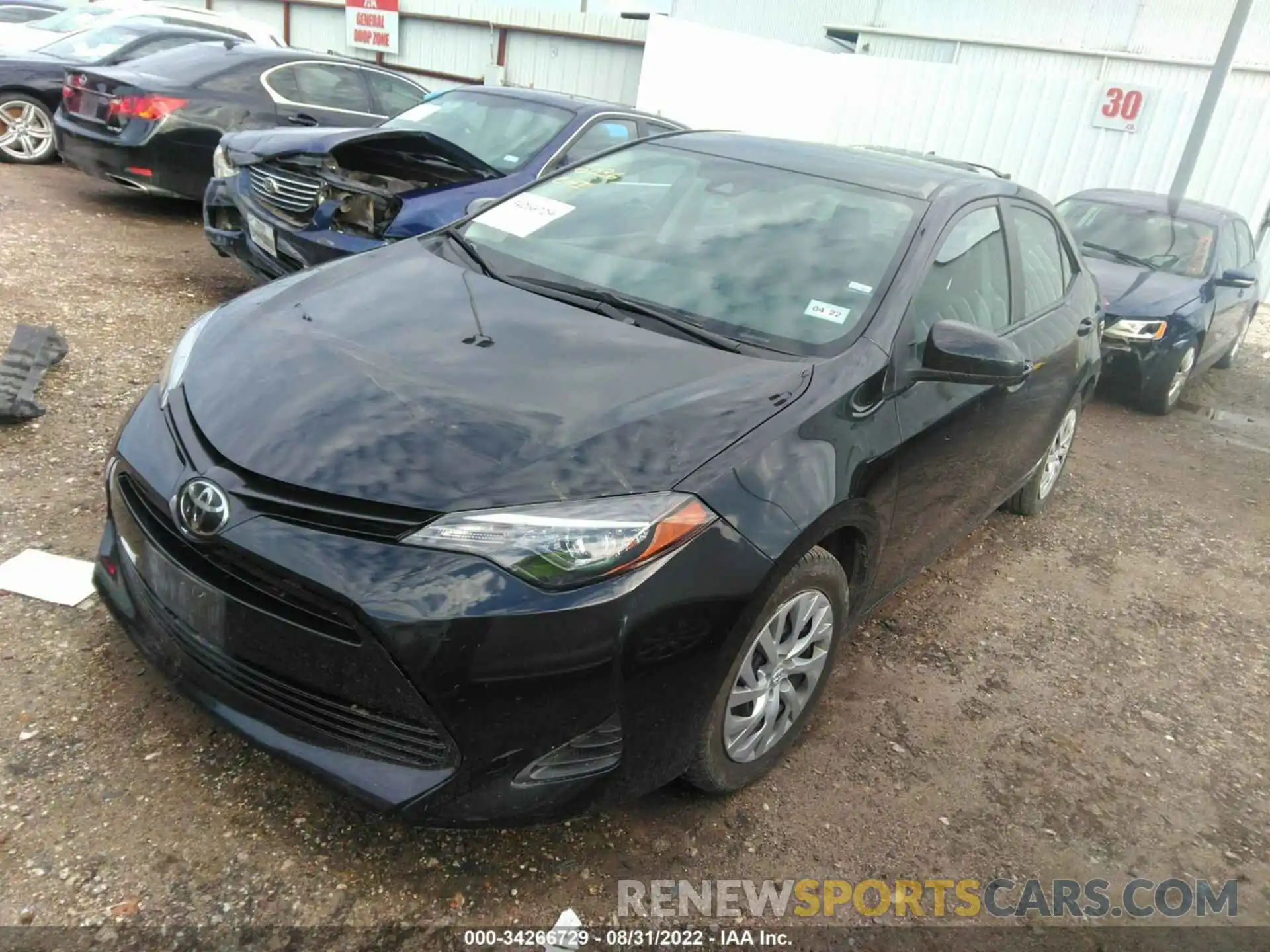 2 Photograph of a damaged car 5YFBURHEXKP935181 TOYOTA COROLLA 2019