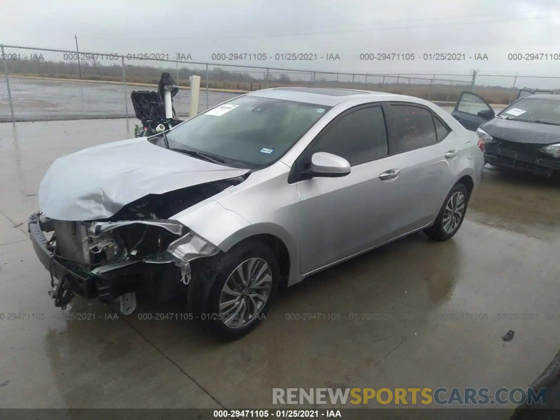 2 Photograph of a damaged car 5YFBURHEXKP935276 TOYOTA COROLLA 2019