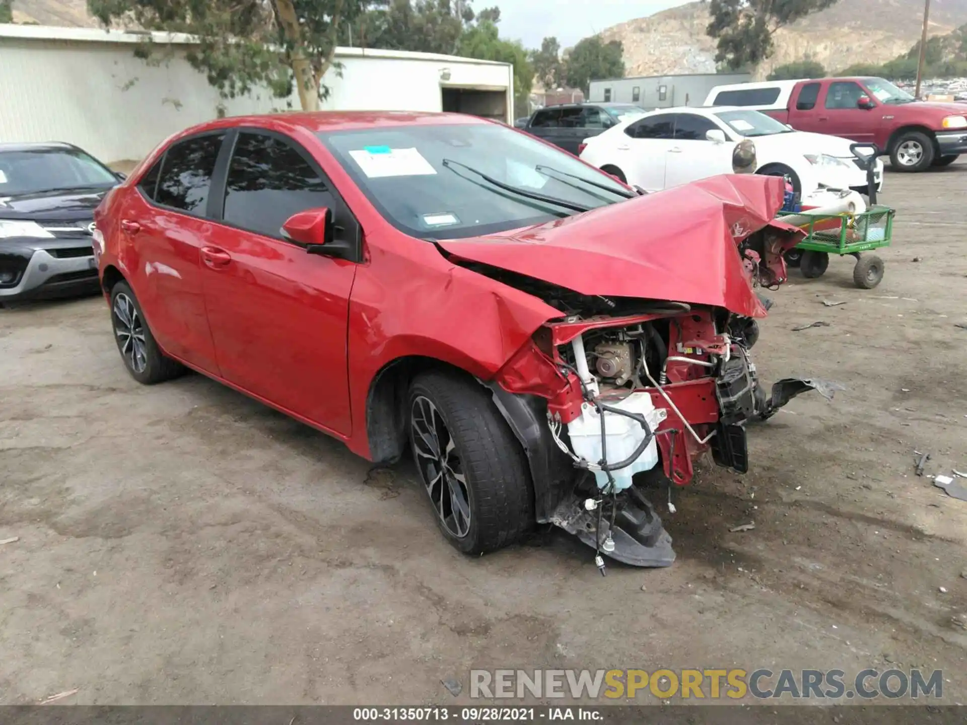 1 Photograph of a damaged car 5YFBURHEXKP935357 TOYOTA COROLLA 2019