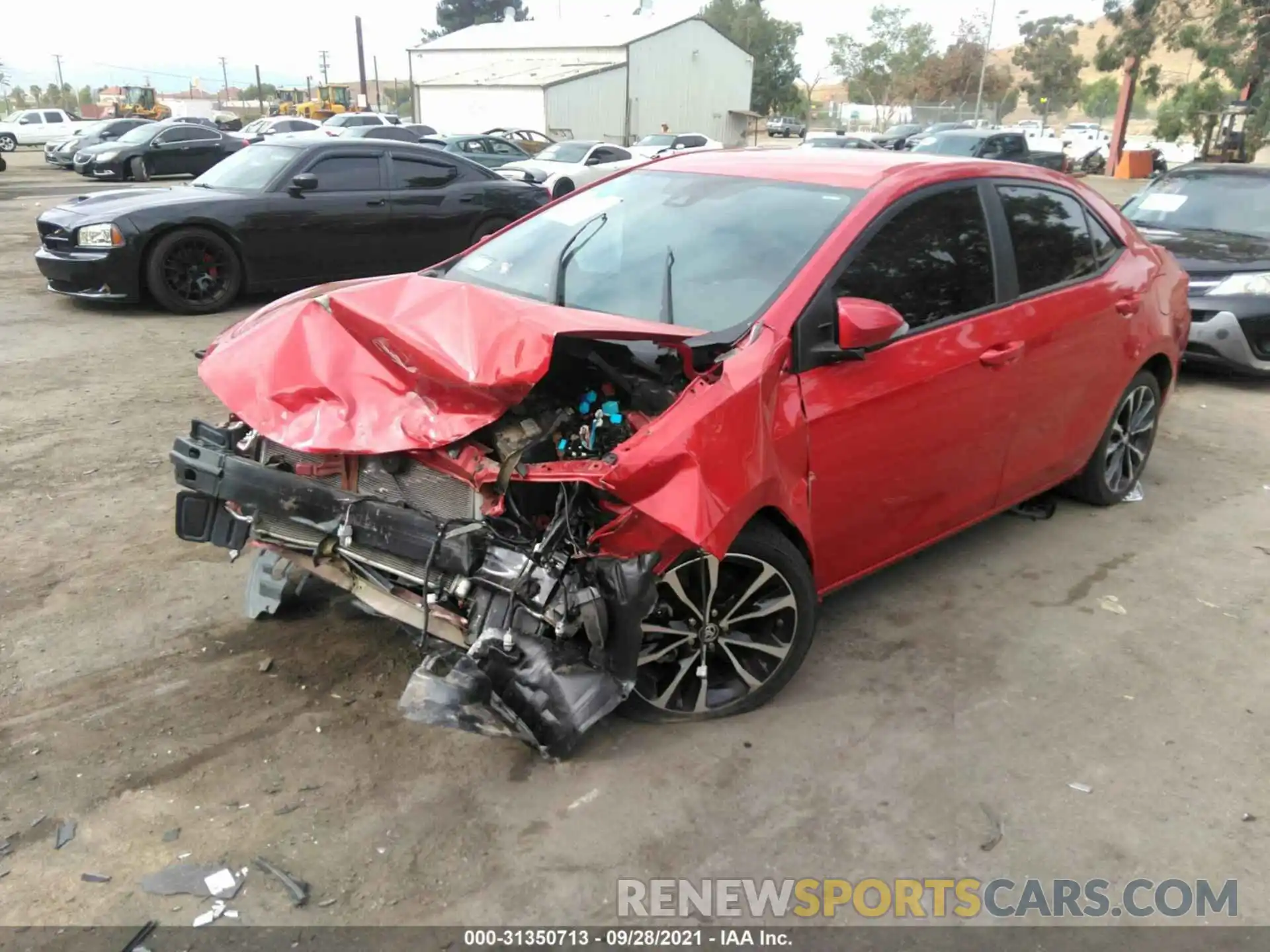 2 Photograph of a damaged car 5YFBURHEXKP935357 TOYOTA COROLLA 2019