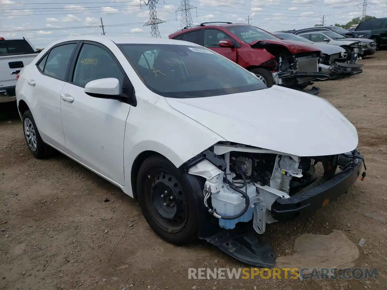 1 Photograph of a damaged car 5YFBURHEXKP936105 TOYOTA COROLLA 2019