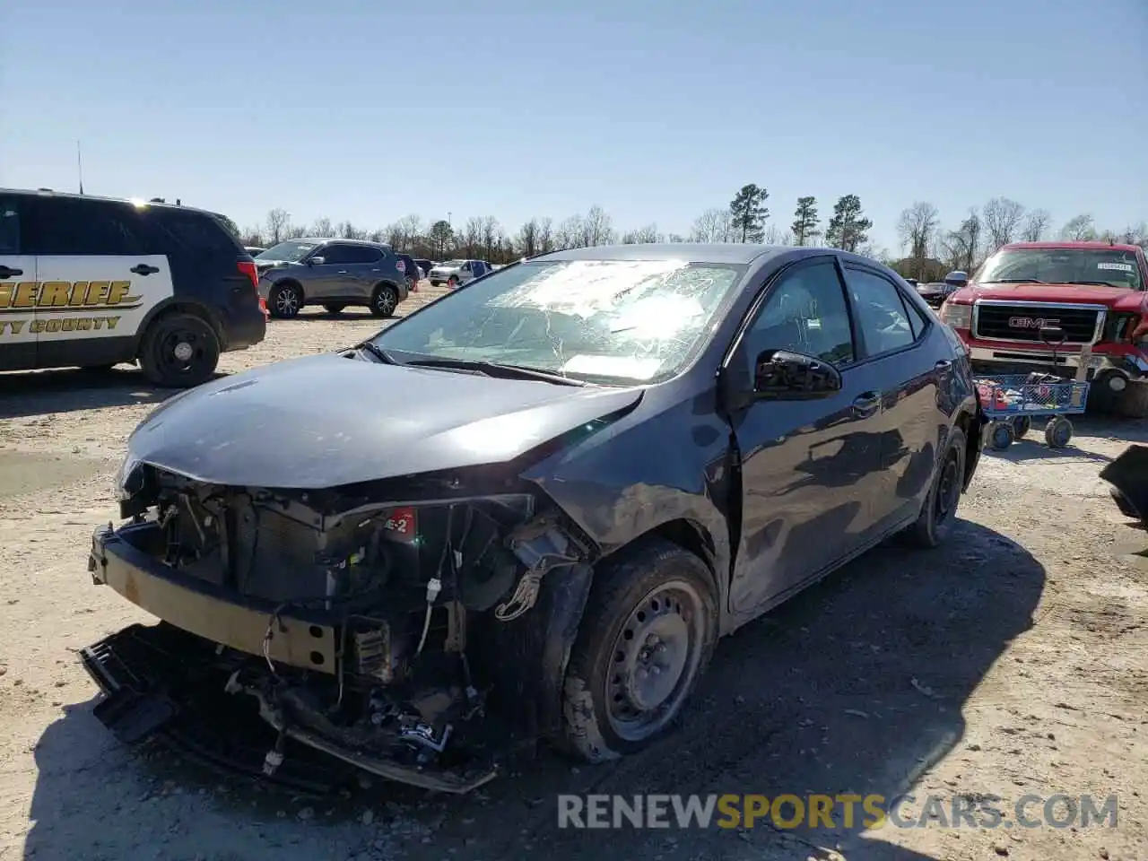 2 Photograph of a damaged car 5YFBURHEXKP936430 TOYOTA COROLLA 2019