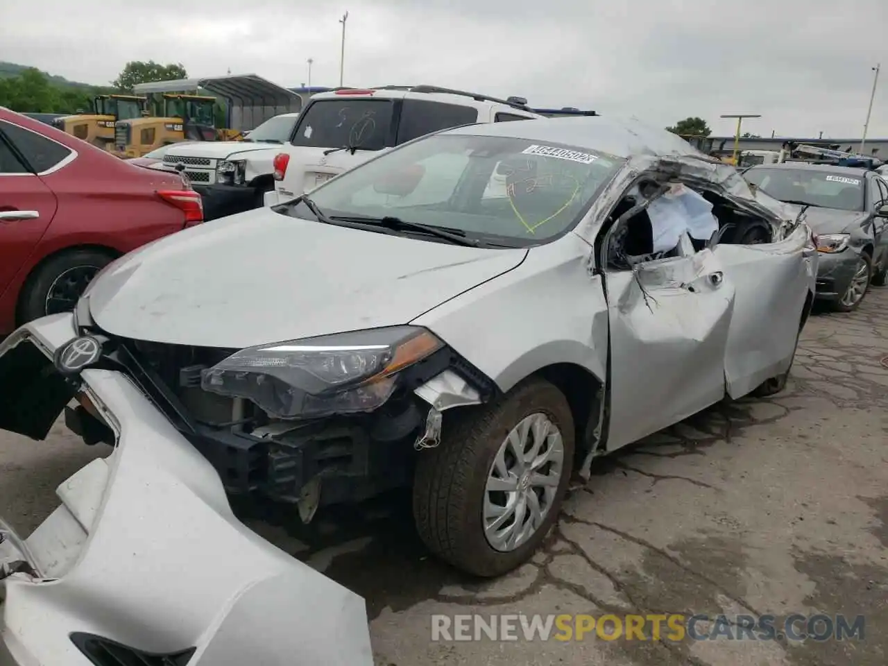 2 Photograph of a damaged car 5YFBURHEXKP936802 TOYOTA COROLLA 2019