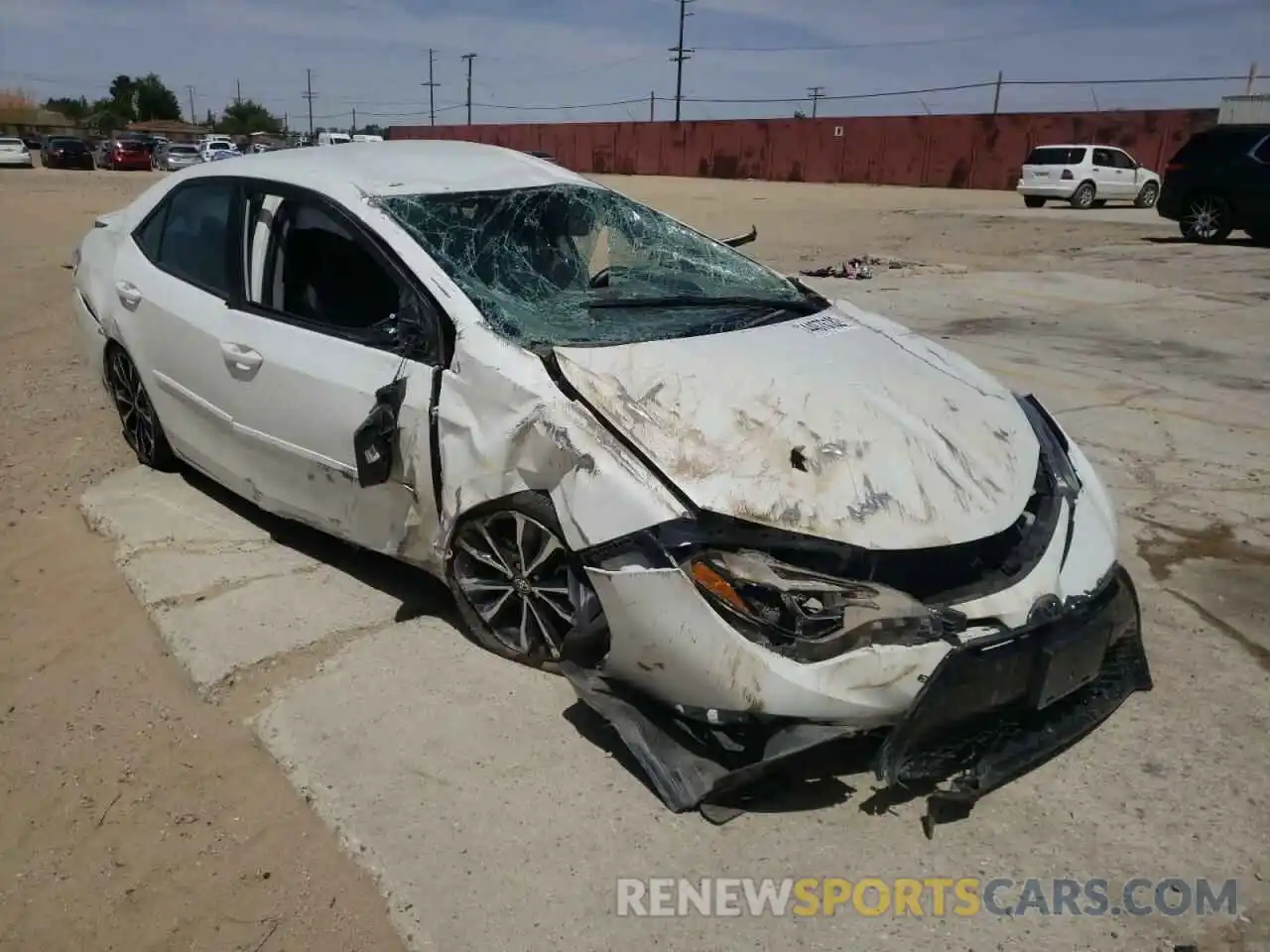 1 Photograph of a damaged car 5YFBURHEXKP937156 TOYOTA COROLLA 2019