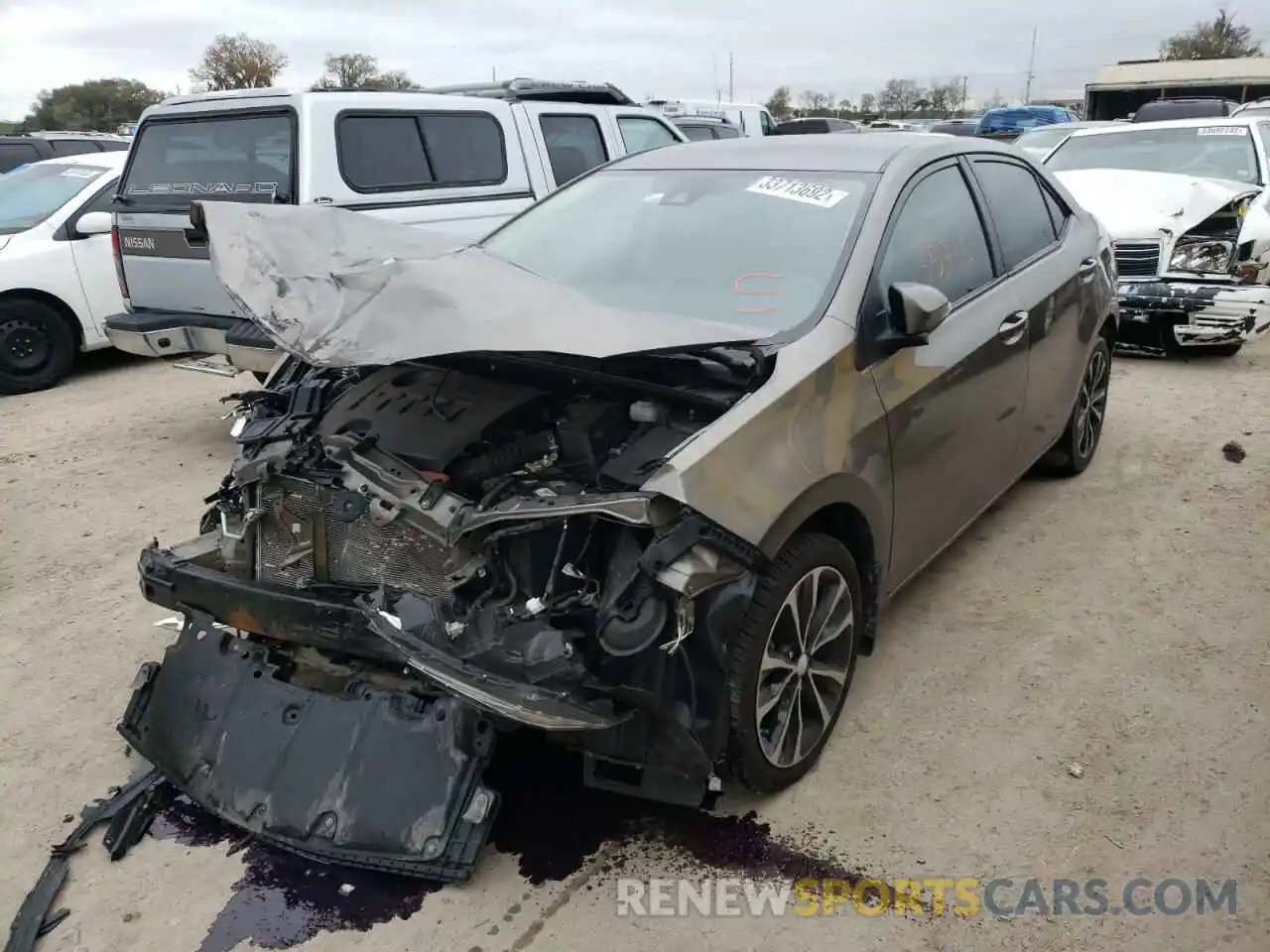 2 Photograph of a damaged car 5YFBURHEXKP937433 TOYOTA COROLLA 2019