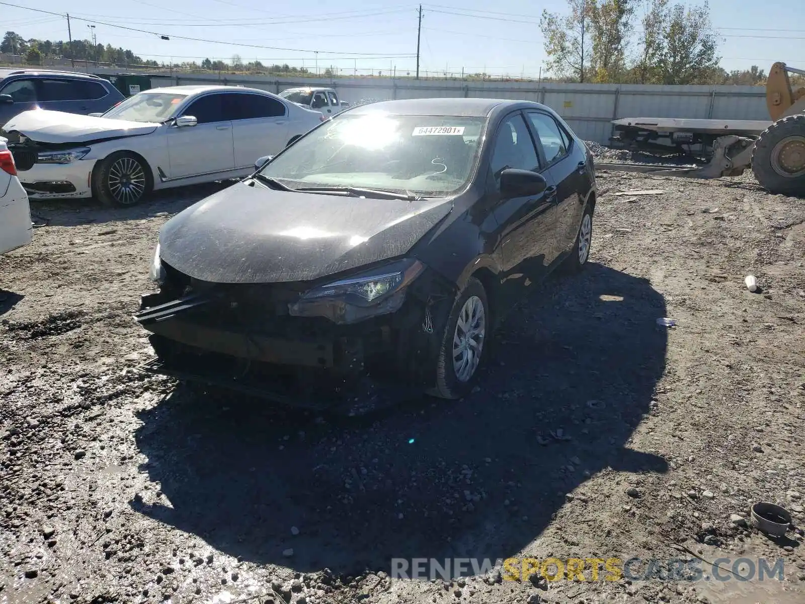 2 Photograph of a damaged car 5YFBURHEXKP937478 TOYOTA COROLLA 2019