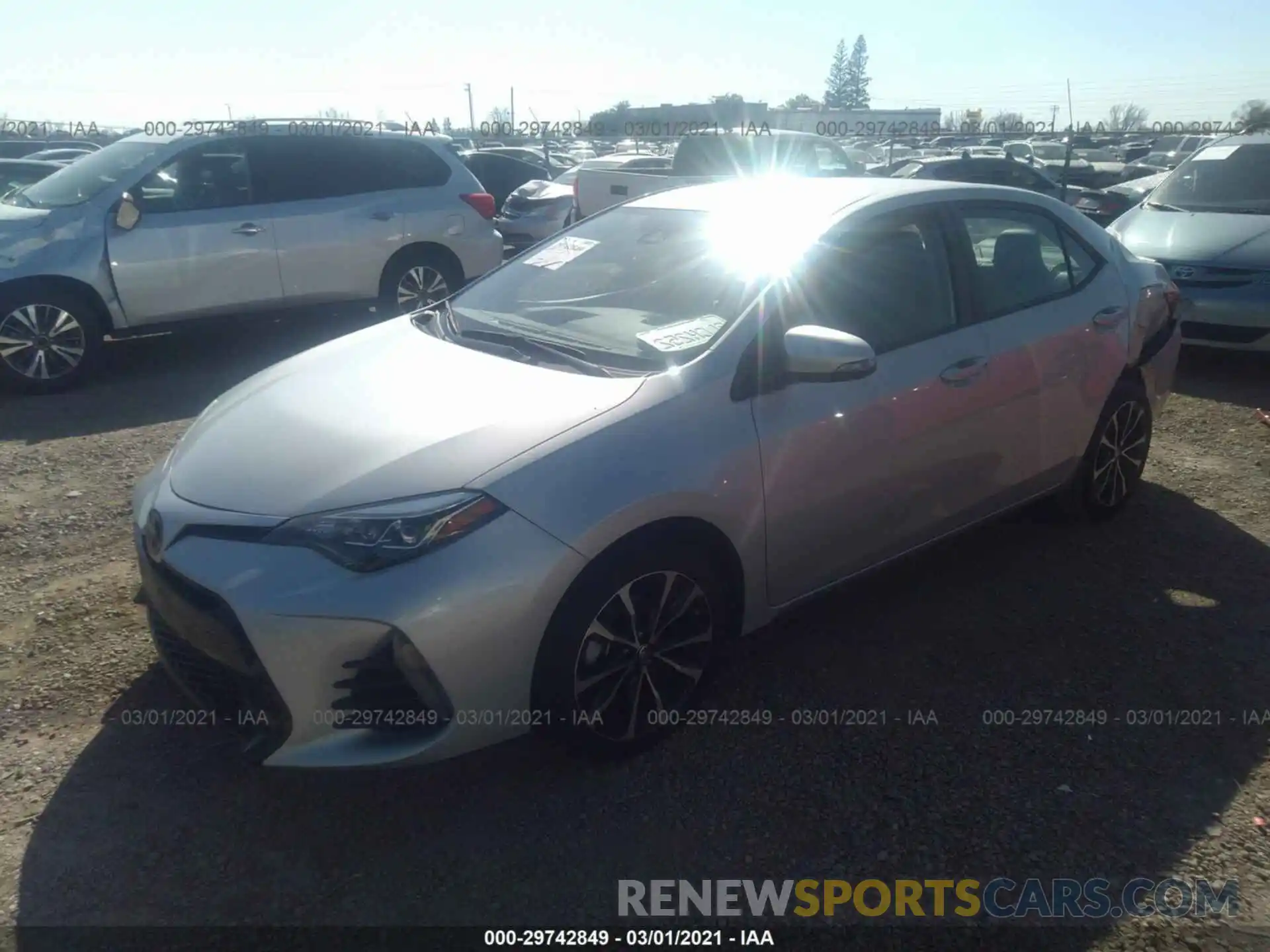 2 Photograph of a damaged car 5YFBURHEXKP937545 TOYOTA COROLLA 2019