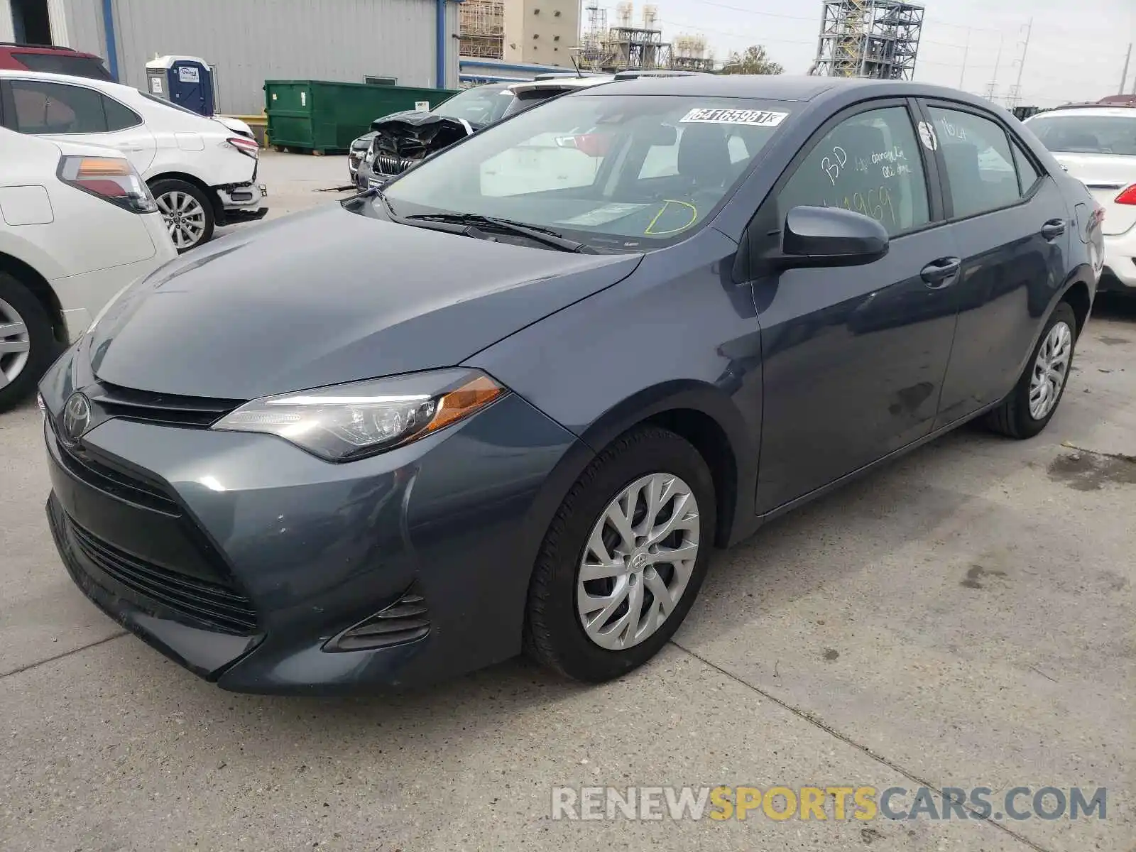 2 Photograph of a damaged car 5YFBURHEXKP937559 TOYOTA COROLLA 2019