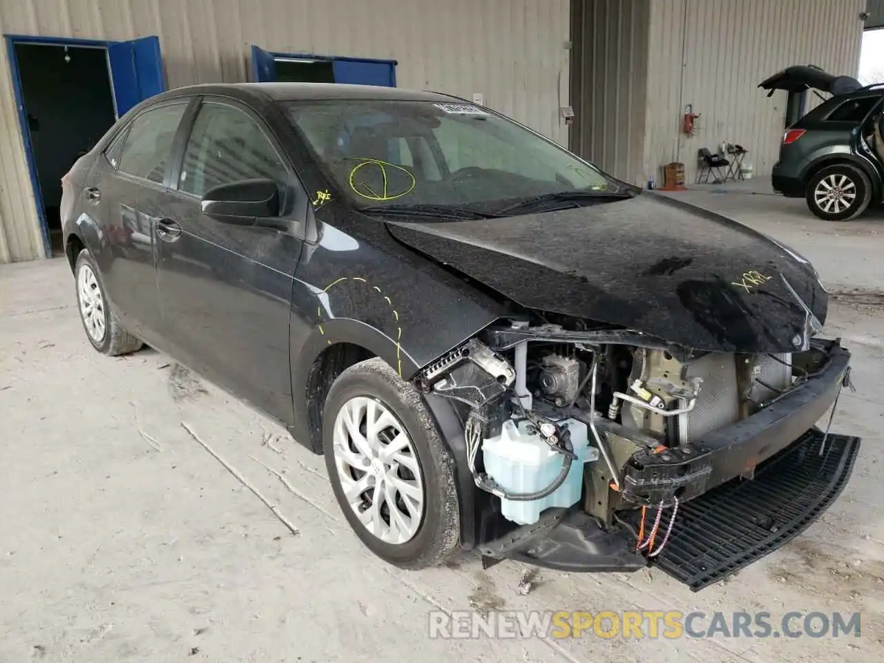 1 Photograph of a damaged car 5YFBURHEXKP939022 TOYOTA COROLLA 2019