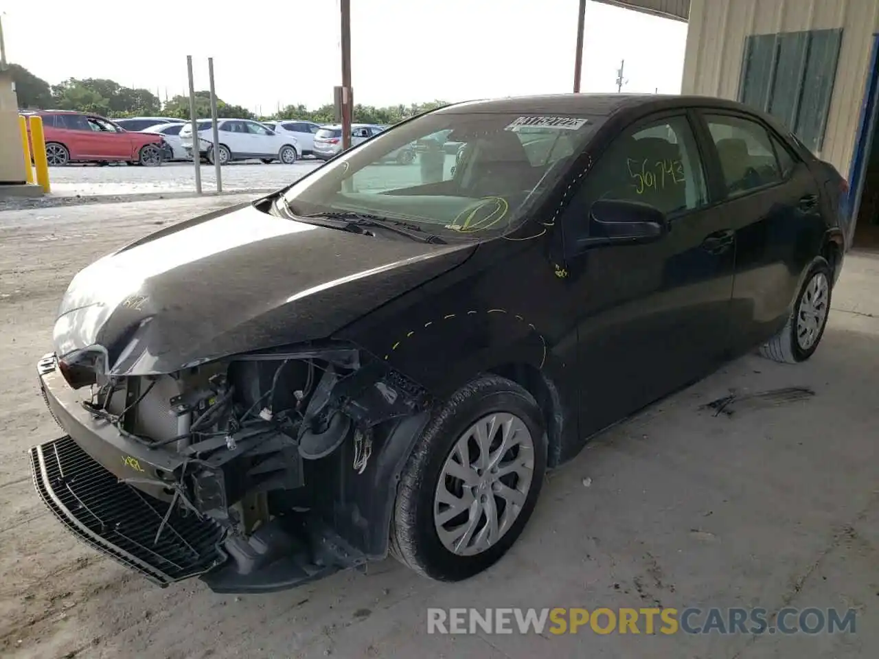 2 Photograph of a damaged car 5YFBURHEXKP939022 TOYOTA COROLLA 2019