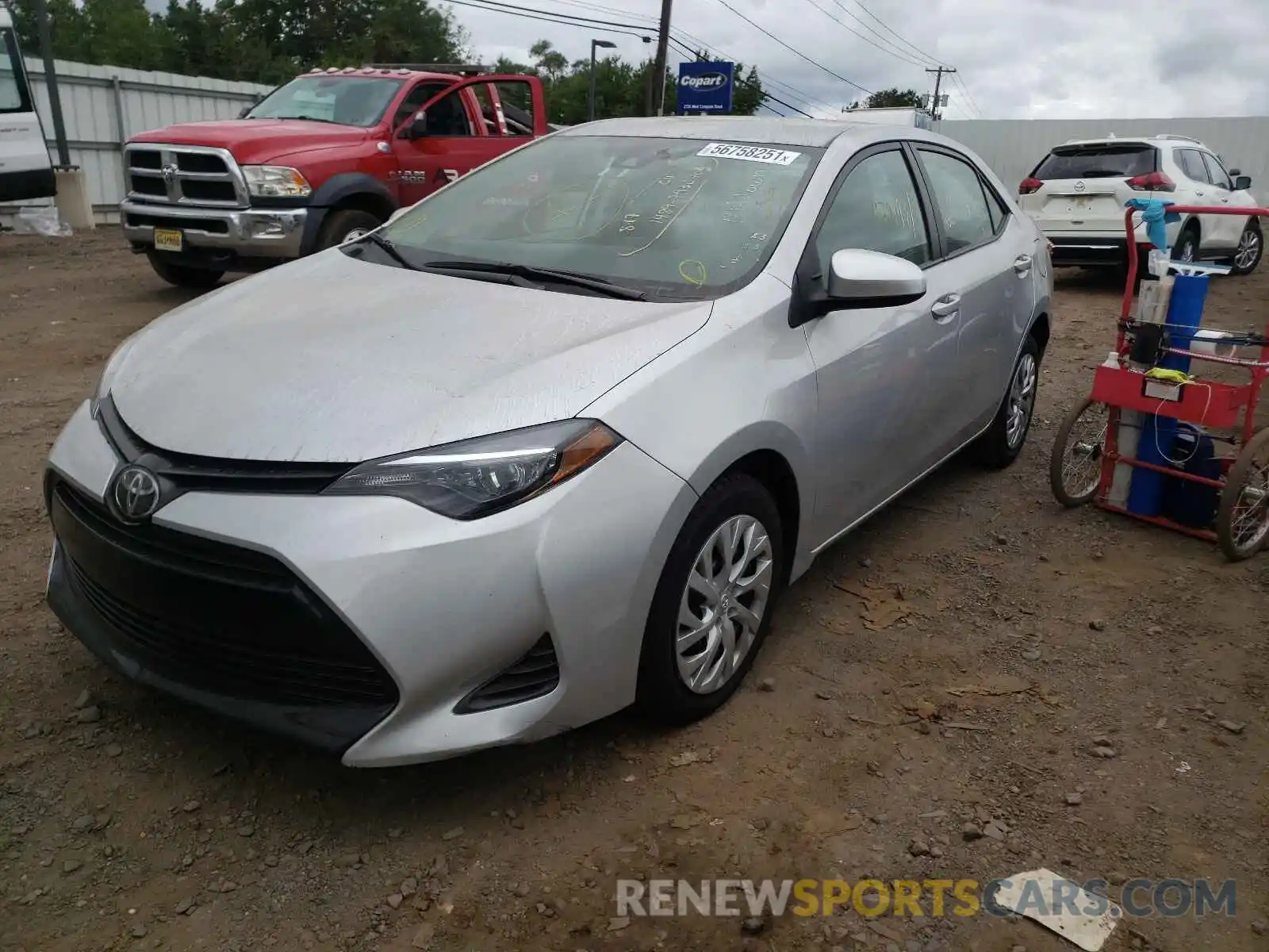 2 Photograph of a damaged car 5YFBURHEXKP939490 TOYOTA COROLLA 2019