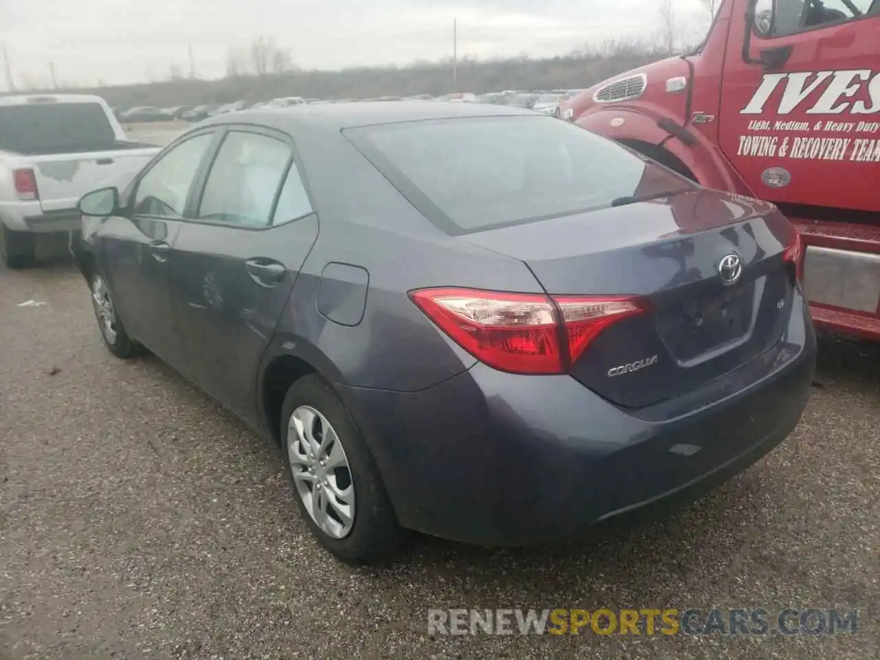 3 Photograph of a damaged car 5YFBURHEXKP940056 TOYOTA COROLLA 2019