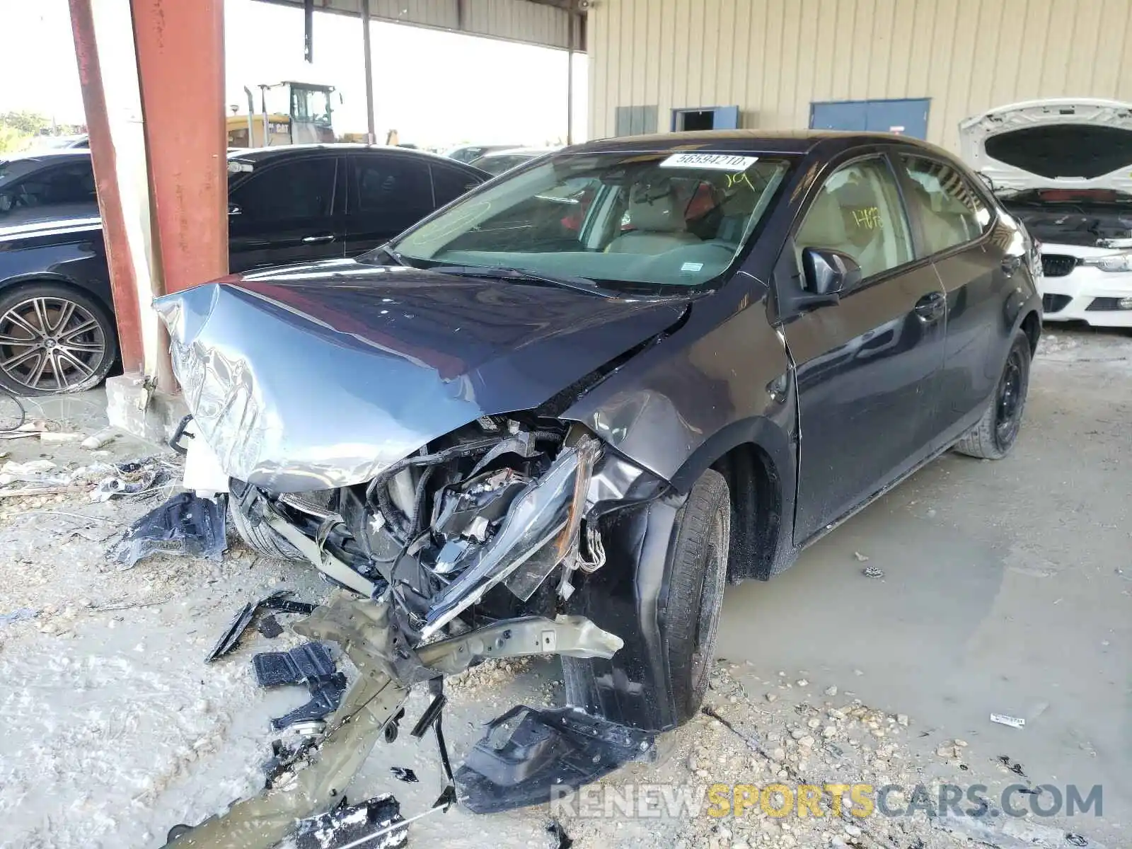 2 Photograph of a damaged car 5YFBURHEXKP941045 TOYOTA COROLLA 2019