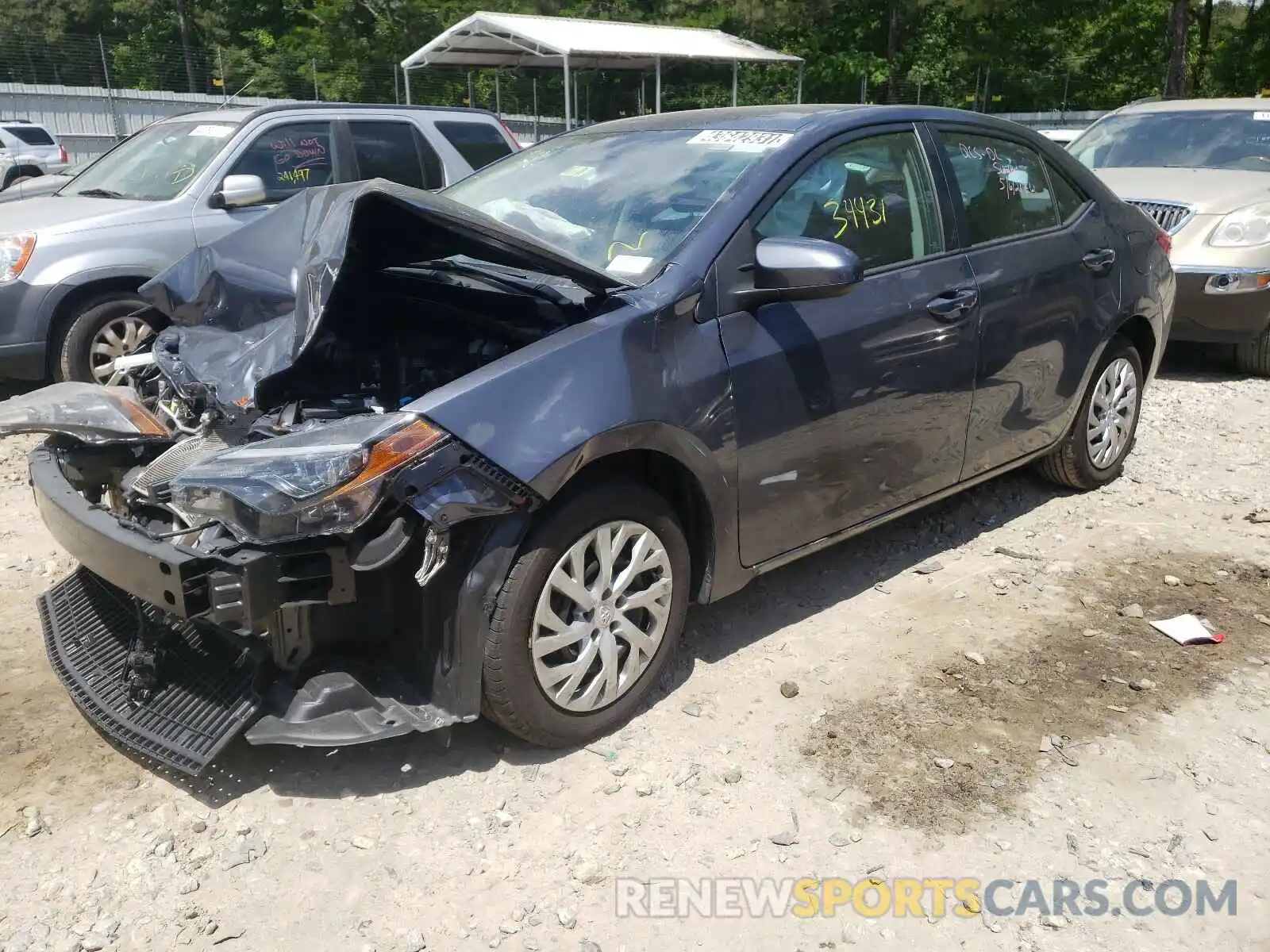 2 Photograph of a damaged car 5YFBURHEXKP941109 TOYOTA COROLLA 2019