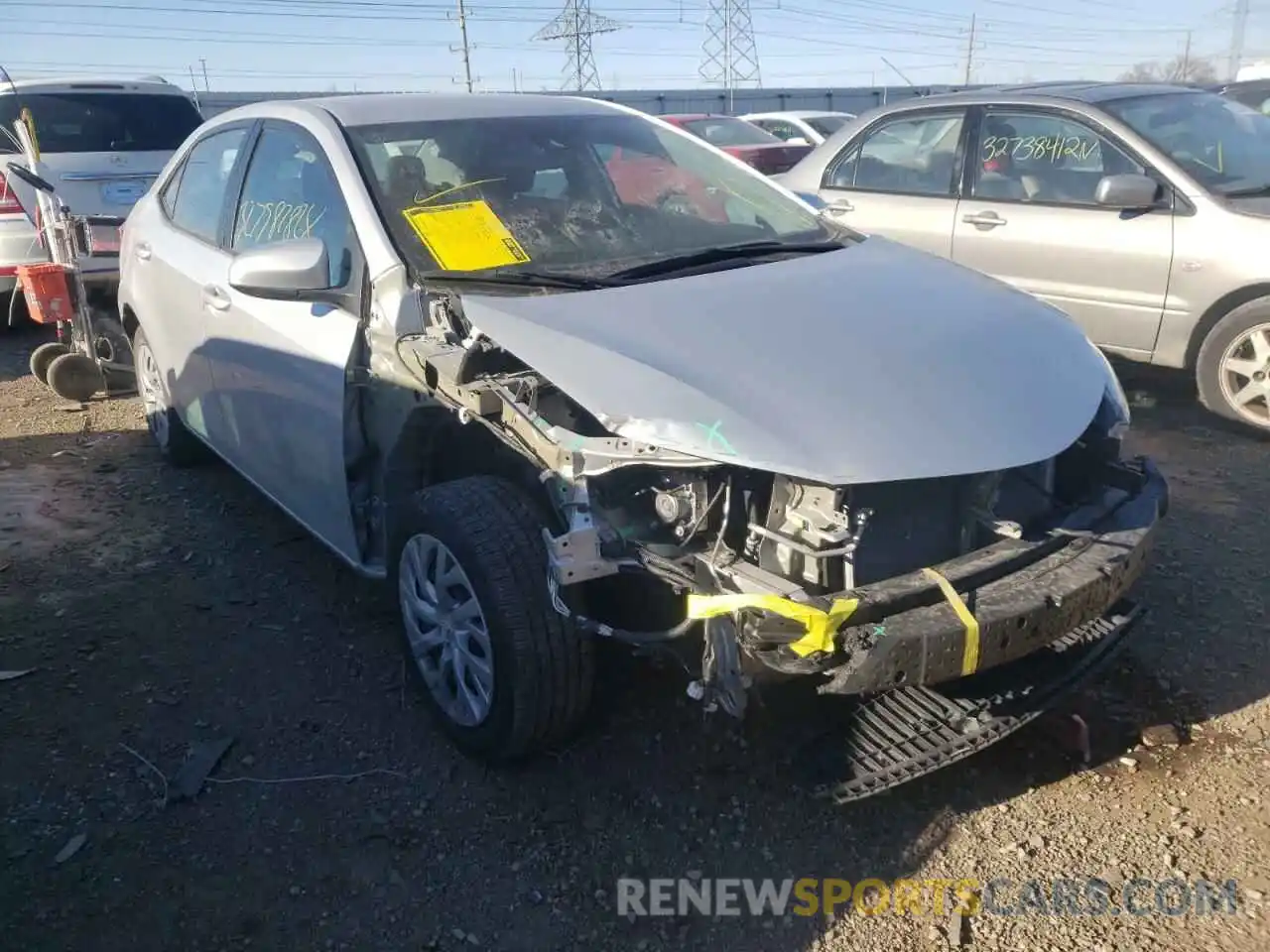 1 Photograph of a damaged car 5YFBURHEXKP941479 TOYOTA COROLLA 2019