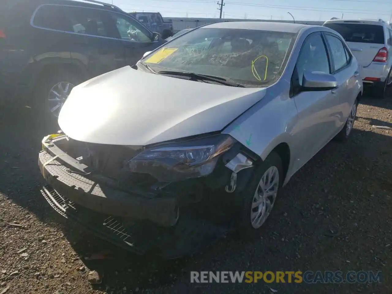 2 Photograph of a damaged car 5YFBURHEXKP941479 TOYOTA COROLLA 2019