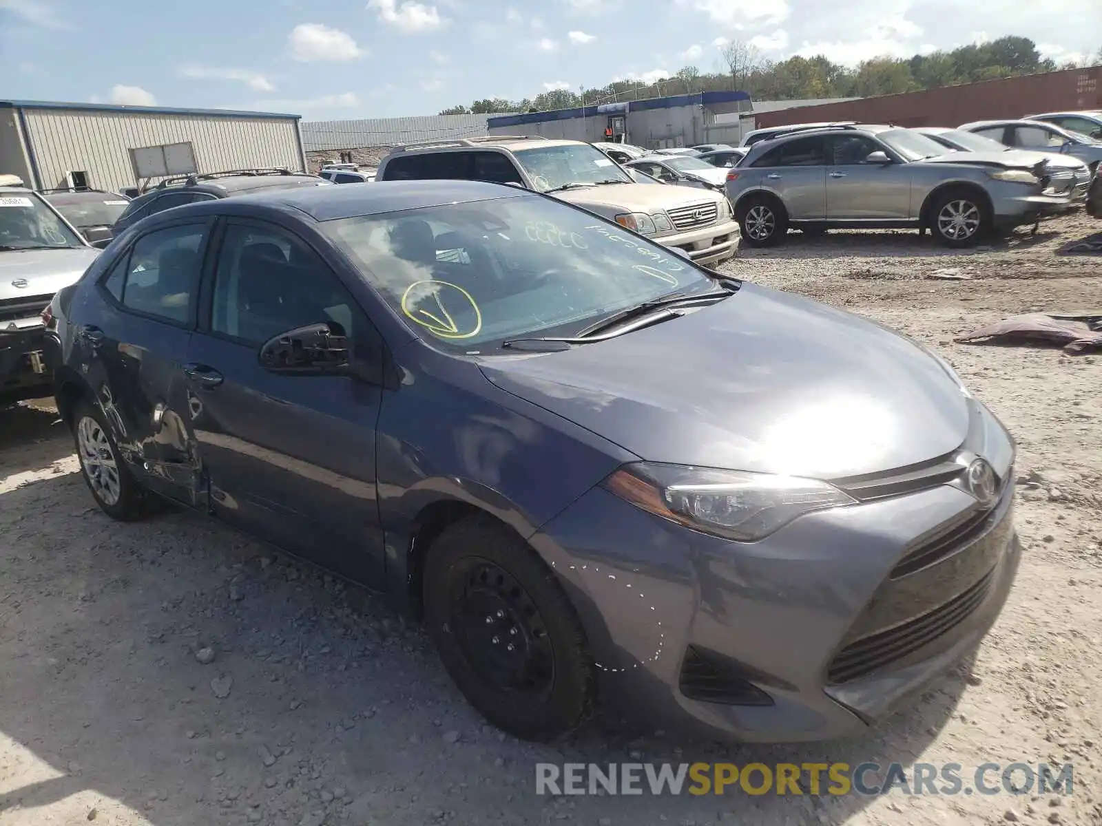 1 Photograph of a damaged car 5YFBURHEXKP941515 TOYOTA COROLLA 2019