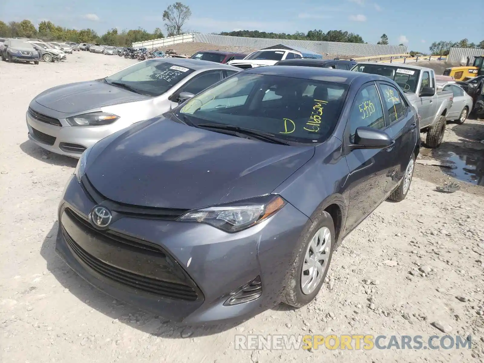 2 Photograph of a damaged car 5YFBURHEXKP941515 TOYOTA COROLLA 2019