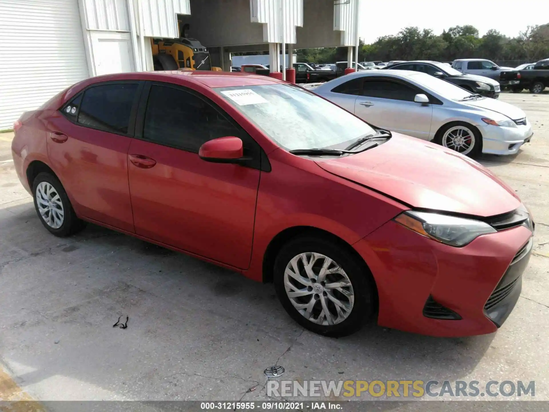 1 Photograph of a damaged car 5YFBURHEXKP943040 TOYOTA COROLLA 2019