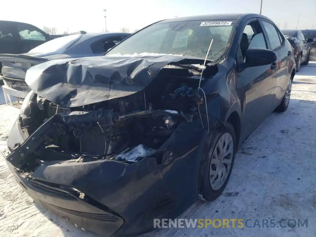 2 Photograph of a damaged car 5YFBURHEXKP943698 TOYOTA COROLLA 2019