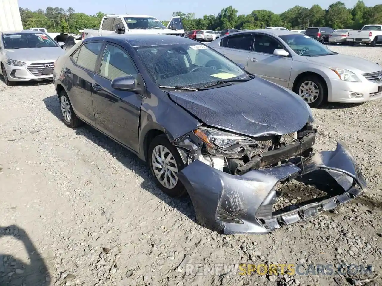 1 Photograph of a damaged car 5YFBURHEXKP943748 TOYOTA COROLLA 2019