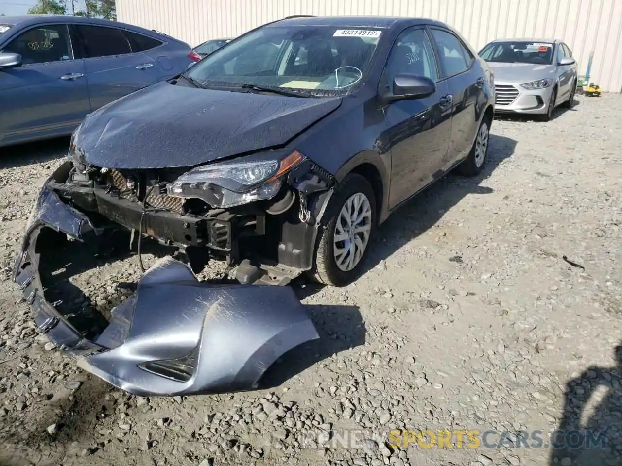 2 Photograph of a damaged car 5YFBURHEXKP943748 TOYOTA COROLLA 2019