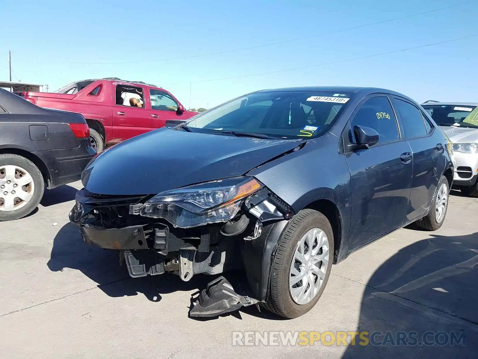 2 Photograph of a damaged car 5YFBURHEXKP943877 TOYOTA COROLLA 2019