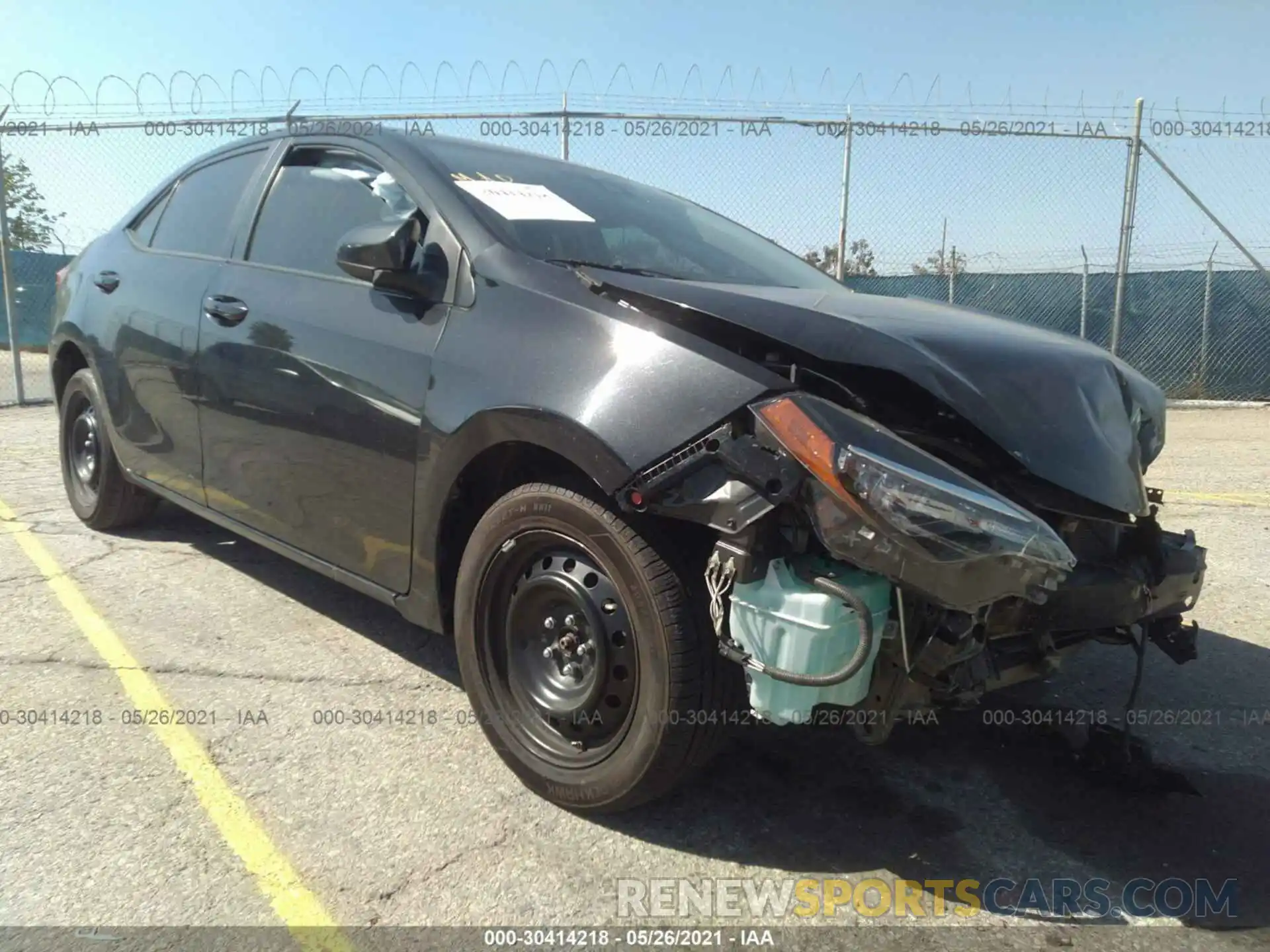 1 Photograph of a damaged car 5YFBURHEXKP944334 TOYOTA COROLLA 2019