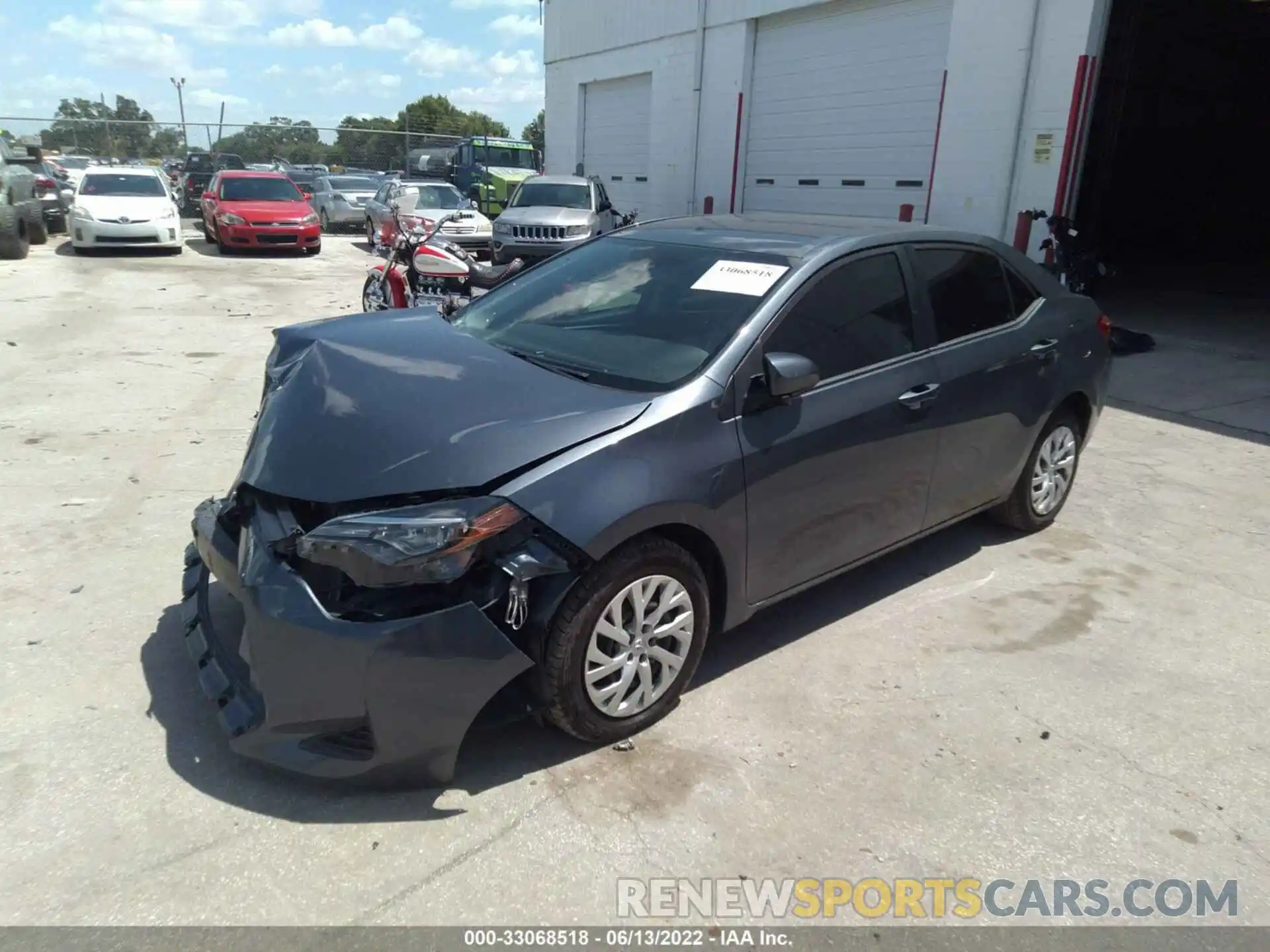 2 Photograph of a damaged car 5YFBURHEXKP945144 TOYOTA COROLLA 2019