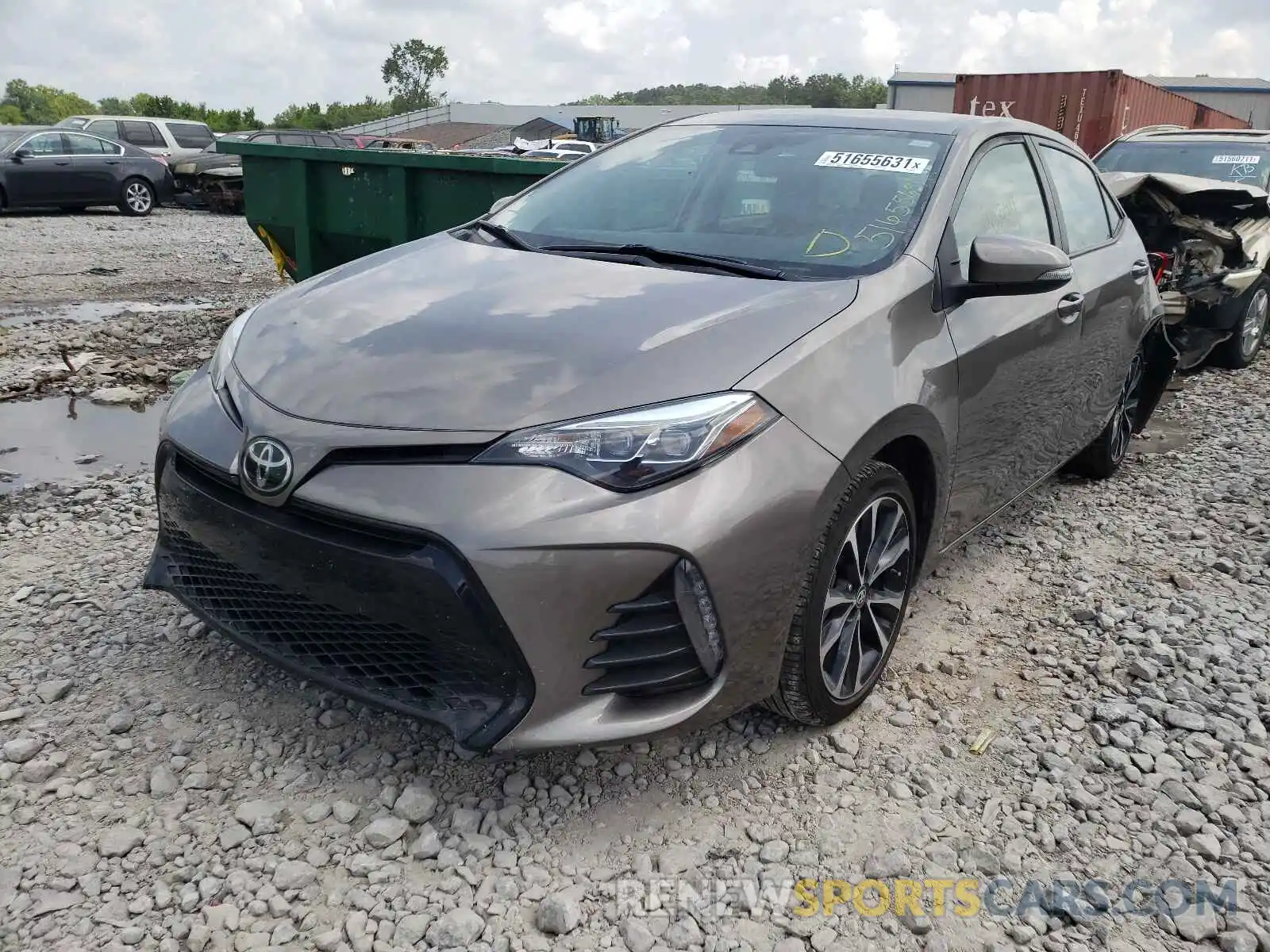 2 Photograph of a damaged car 5YFBURHEXKP945628 TOYOTA COROLLA 2019