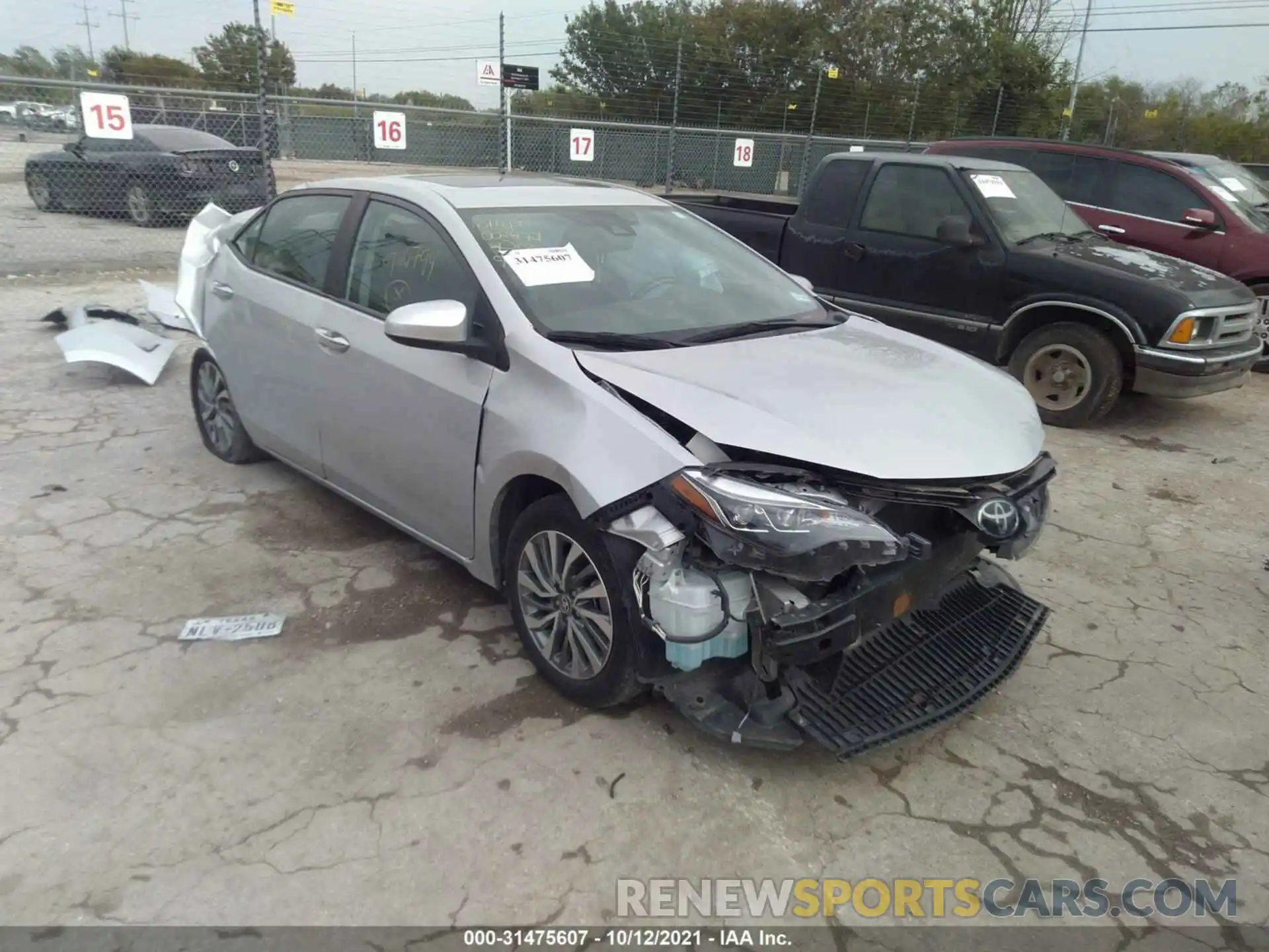 1 Photograph of a damaged car 5YFBURHEXKP946794 TOYOTA COROLLA 2019