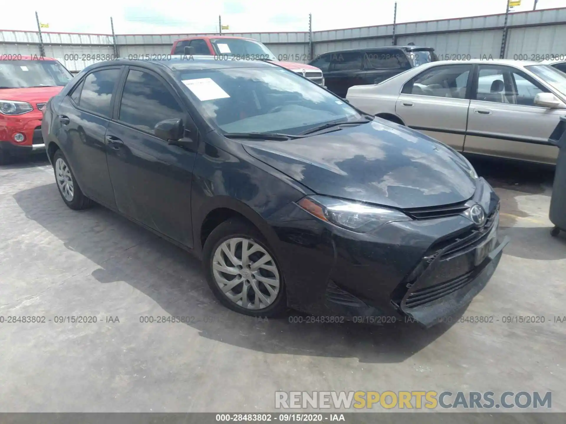 1 Photograph of a damaged car 5YFBURHEXKP948299 TOYOTA COROLLA 2019