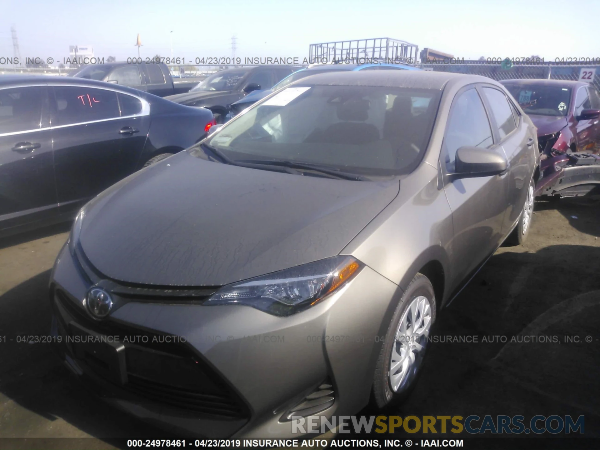 2 Photograph of a damaged car 5YFBURHEXKP948318 TOYOTA COROLLA 2019