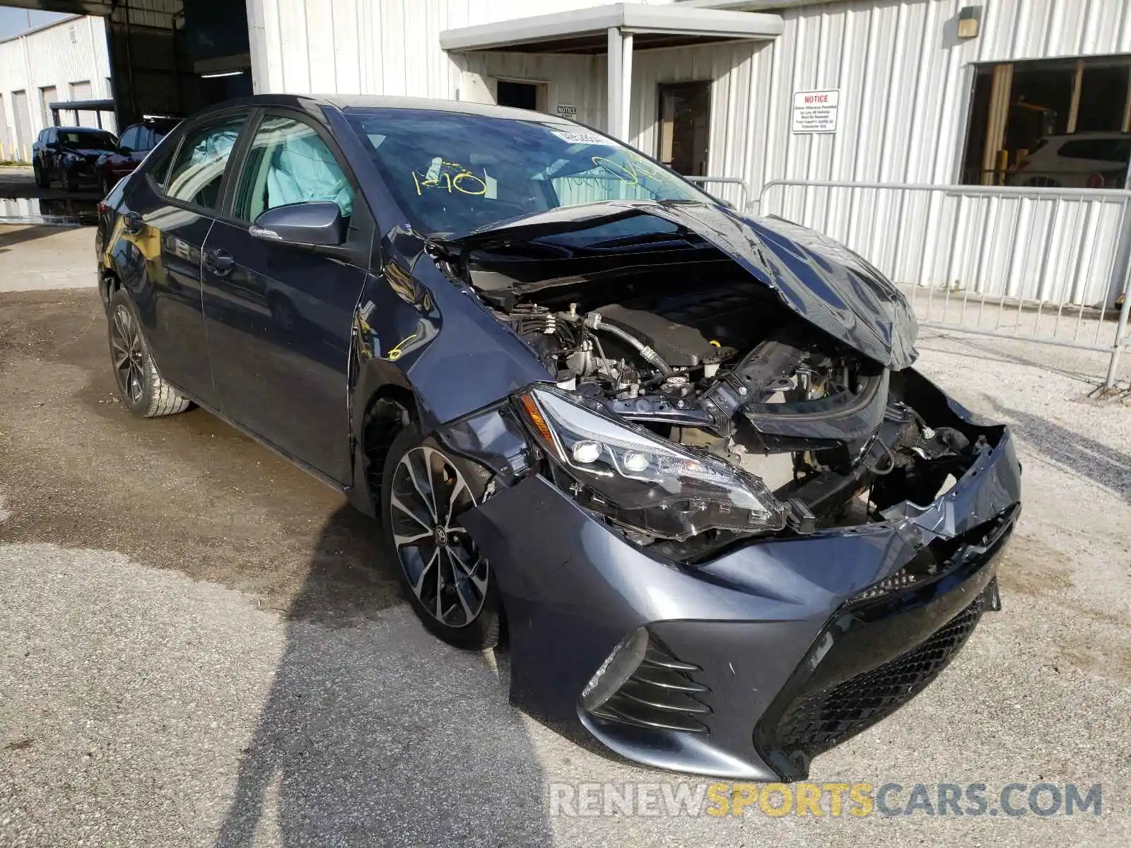 1 Photograph of a damaged car 5YFBURHEXKP948464 TOYOTA COROLLA 2019