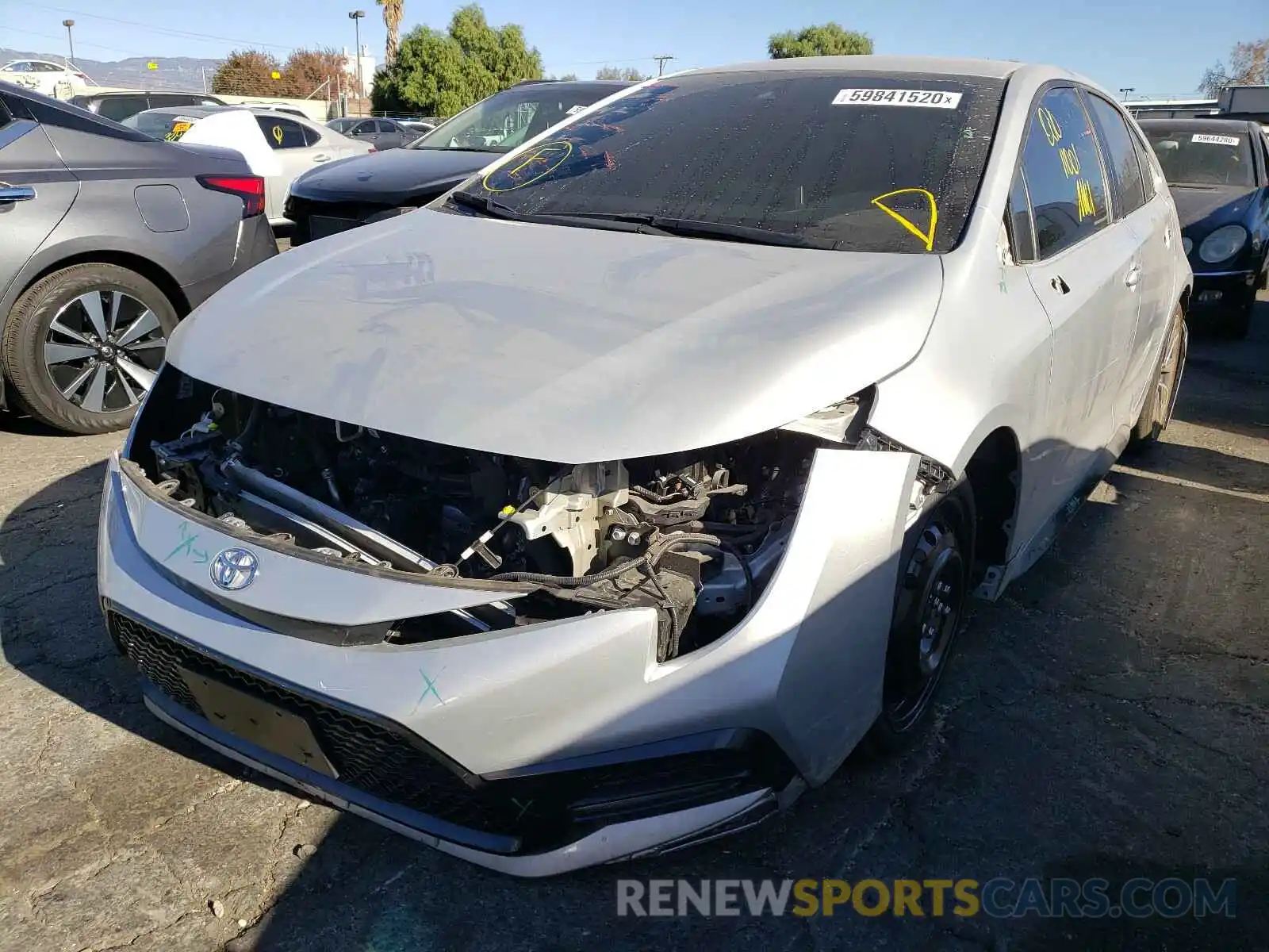 2 Photograph of a damaged car 5YFS4RCE4LP024174 TOYOTA COROLLA 2019