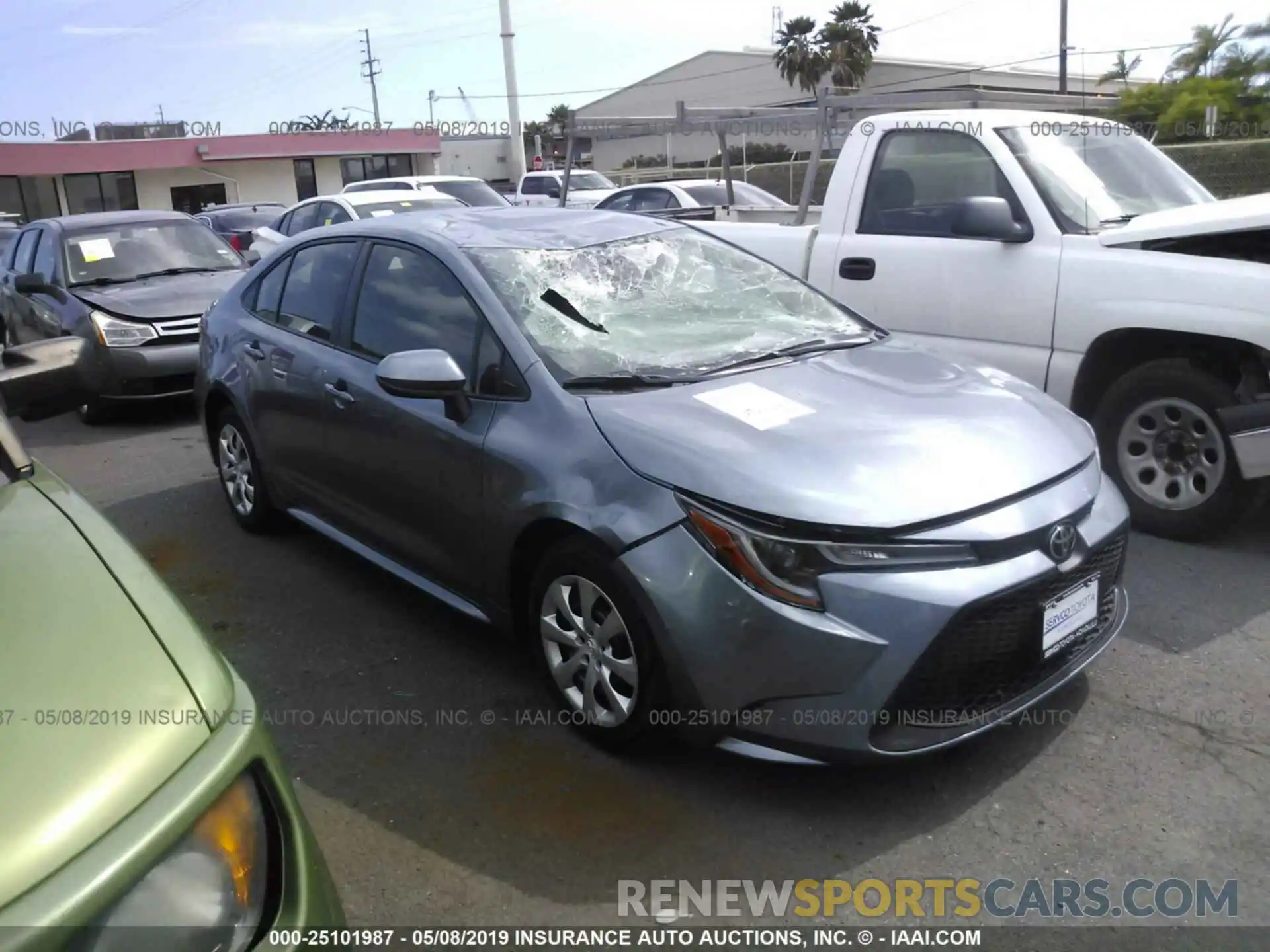 1 Photograph of a damaged car JTDEPRAE3LJ018250 TOYOTA COROLLA 2019