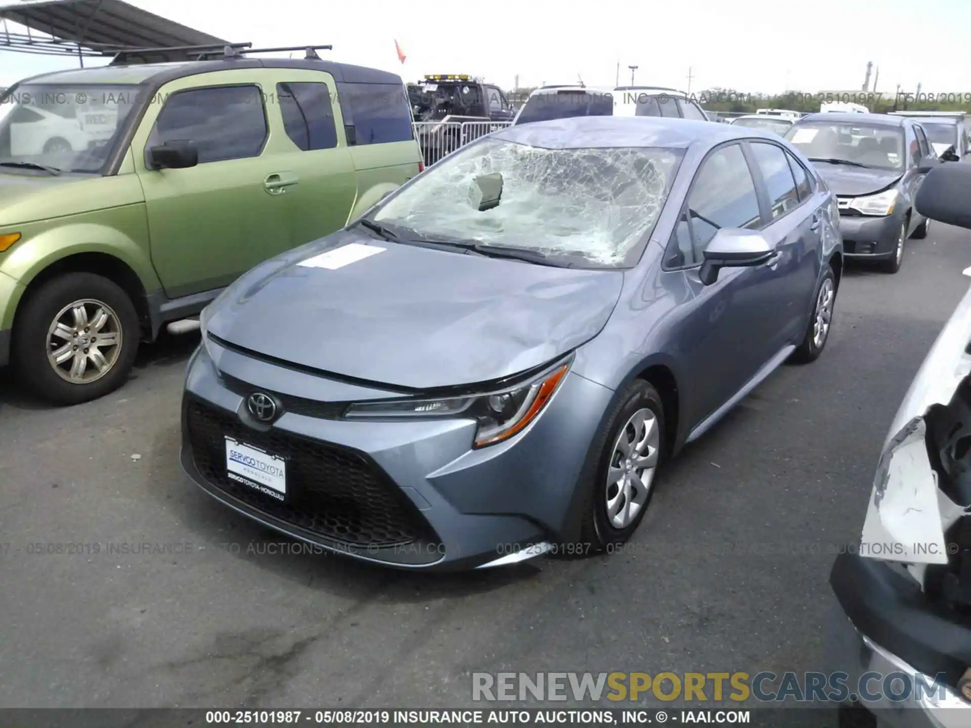 2 Photograph of a damaged car JTDEPRAE3LJ018250 TOYOTA COROLLA 2019