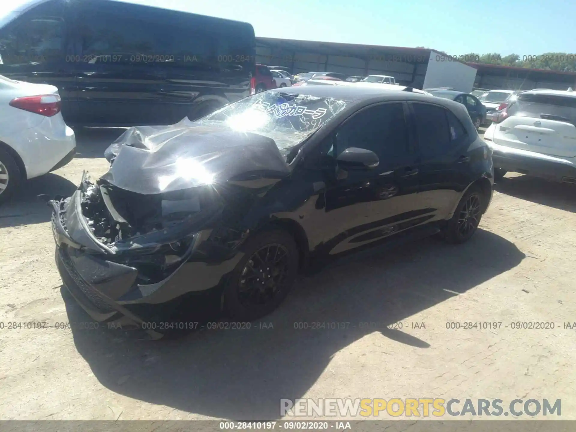 2 Photograph of a damaged car JTNK48BE6K3056757 TOYOTA COROLLA 2019