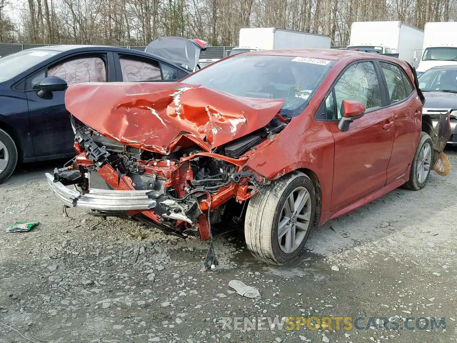 2 Photograph of a damaged car JTNK4RBE0K3000278 TOYOTA COROLLA 2019