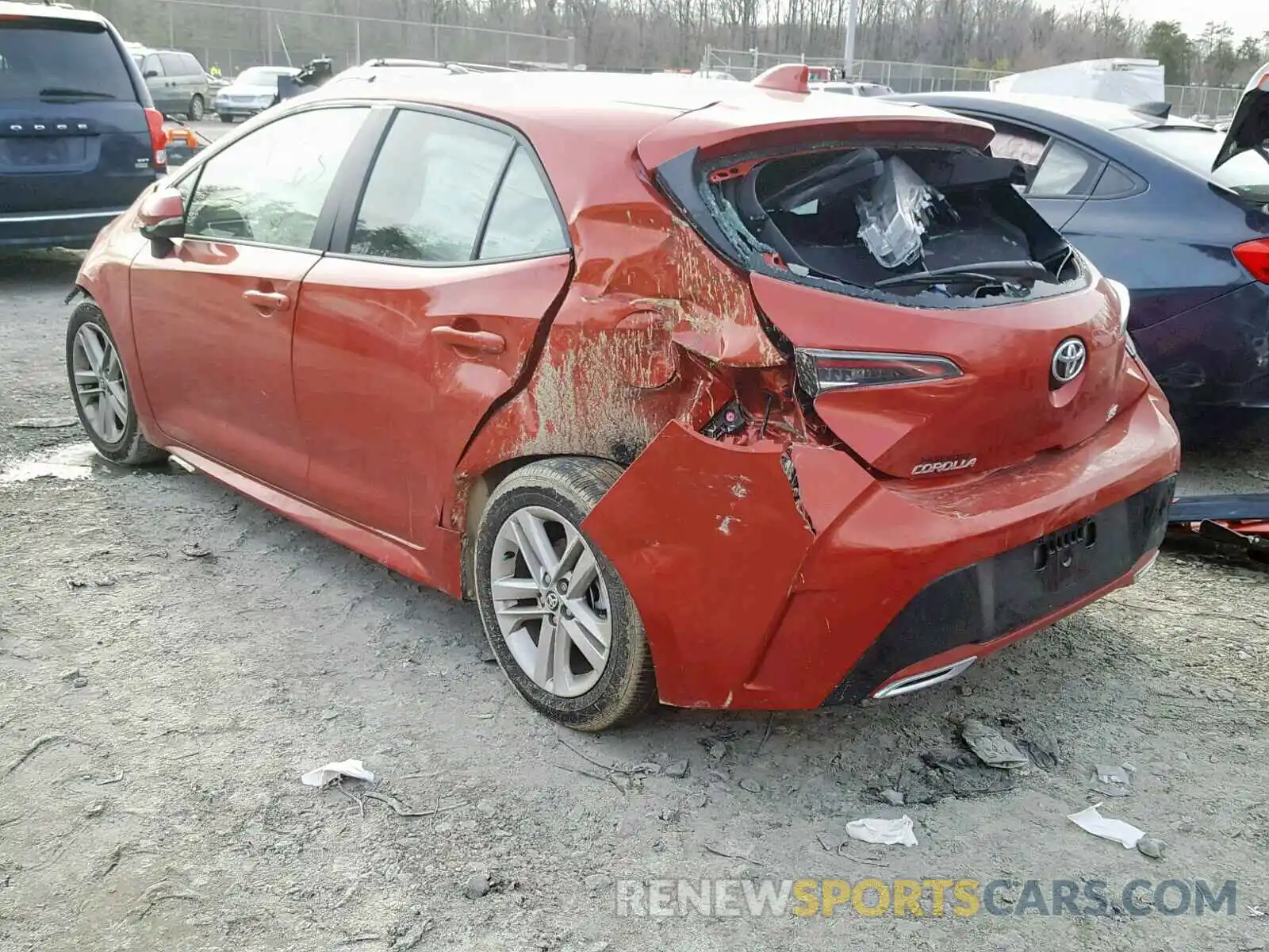 3 Photograph of a damaged car JTNK4RBE0K3000278 TOYOTA COROLLA 2019