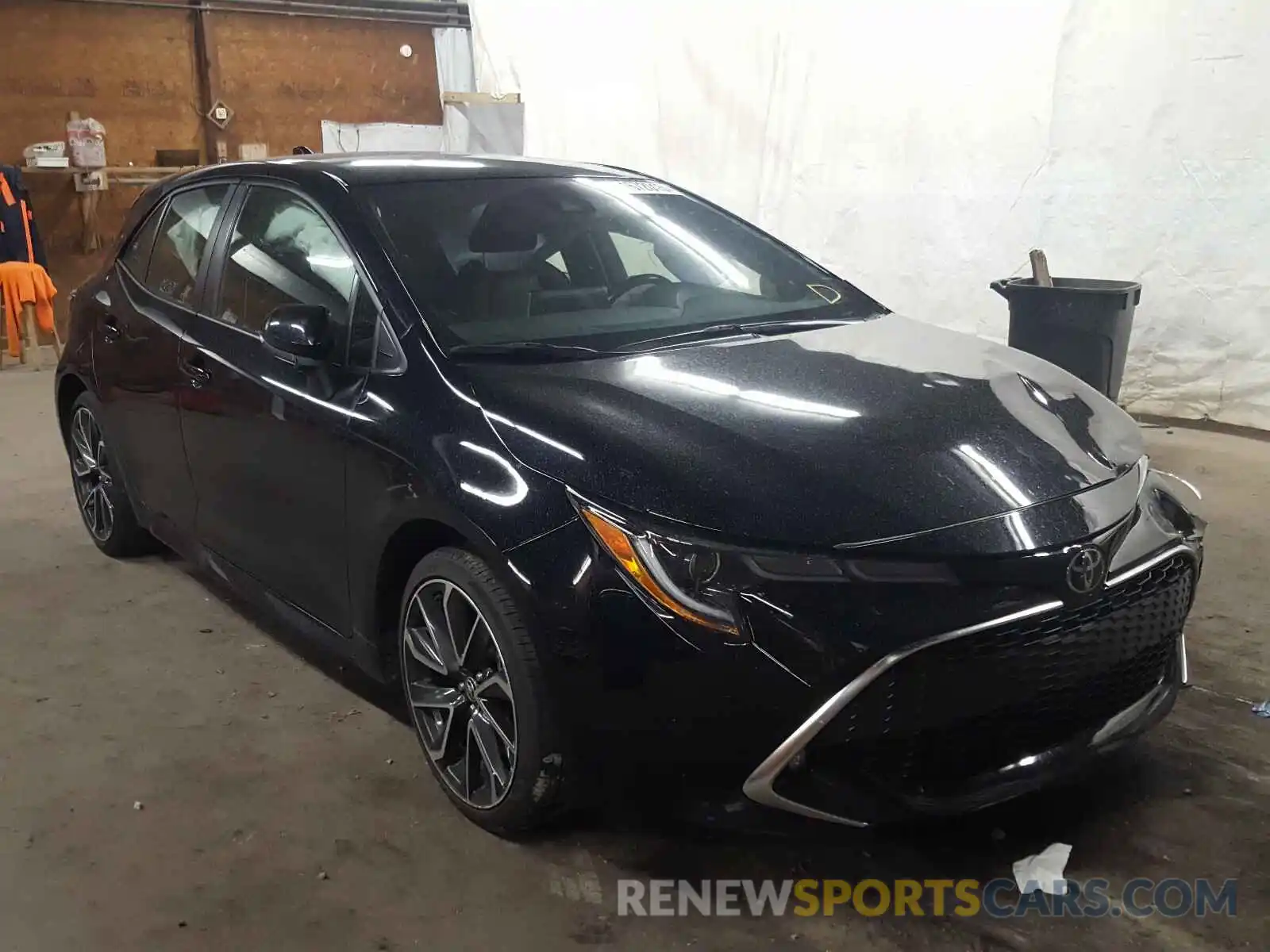 1 Photograph of a damaged car JTNK4RBE0K3001169 TOYOTA COROLLA 2019