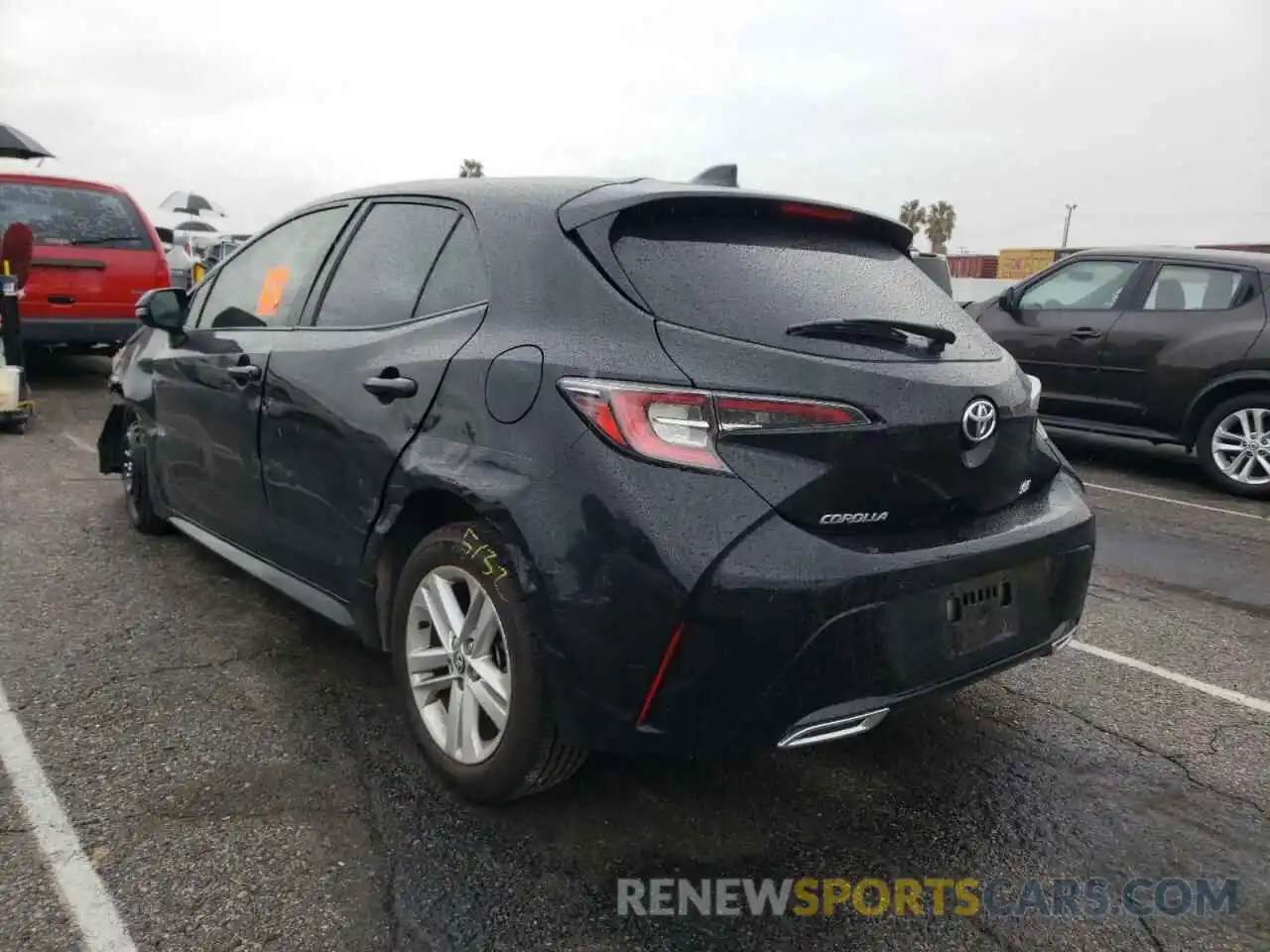 3 Photograph of a damaged car JTNK4RBE0K3001429 TOYOTA COROLLA 2019