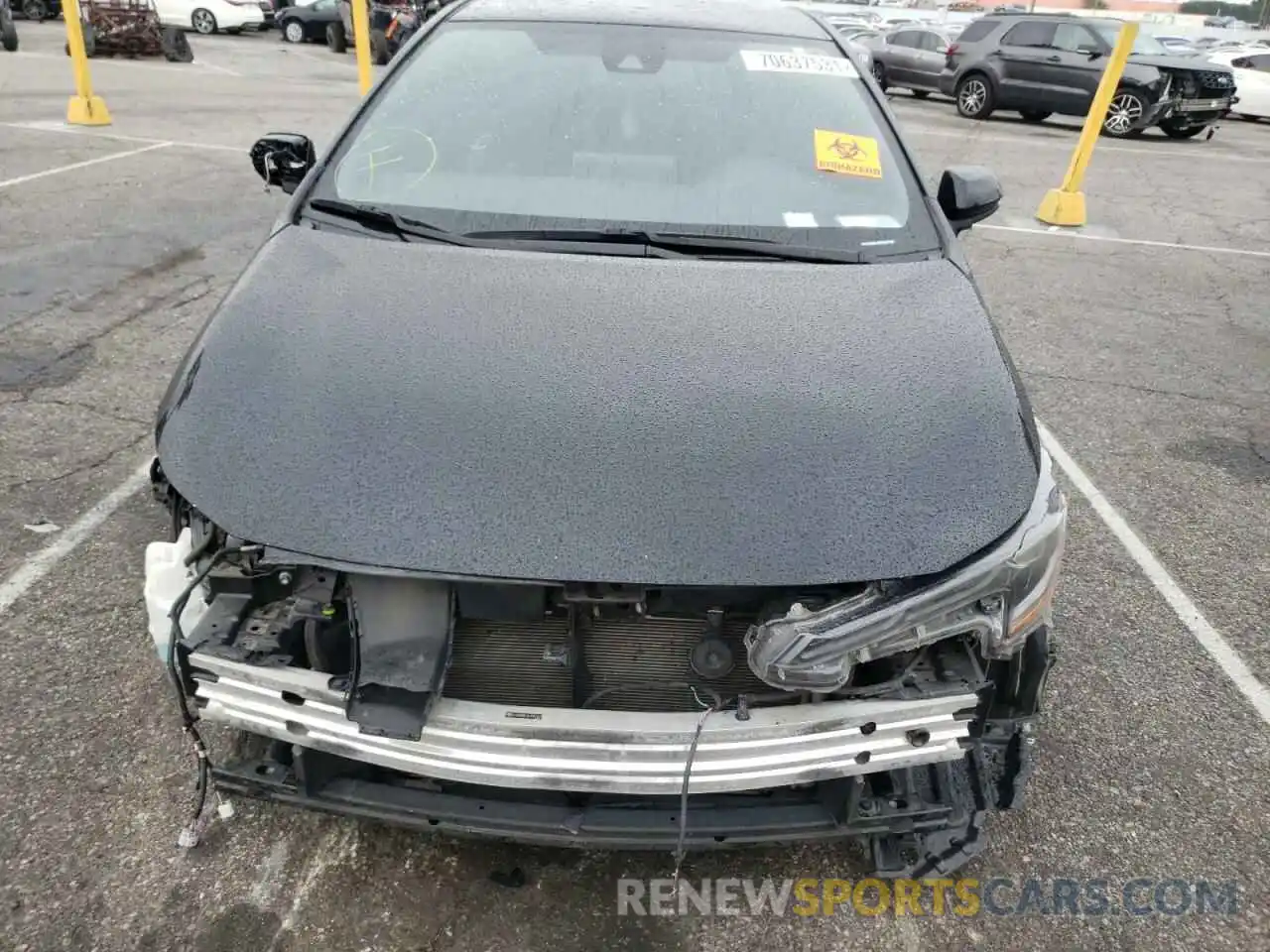 9 Photograph of a damaged car JTNK4RBE0K3001429 TOYOTA COROLLA 2019